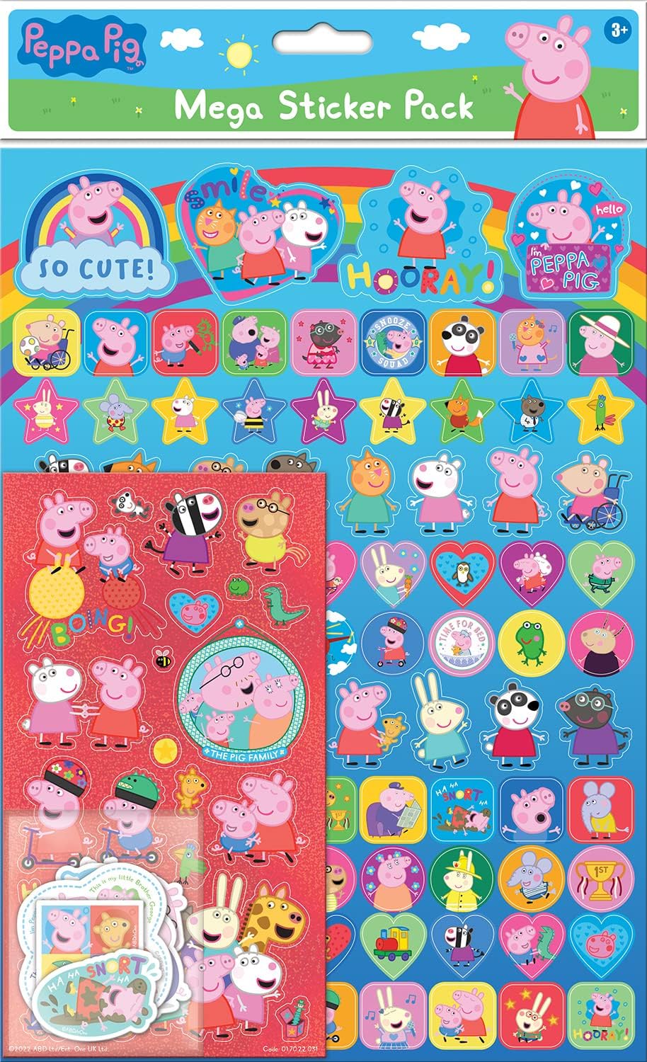Paper Projects Peppa Pig and Friends Mega Pack - Reusable Sticker Collection 1