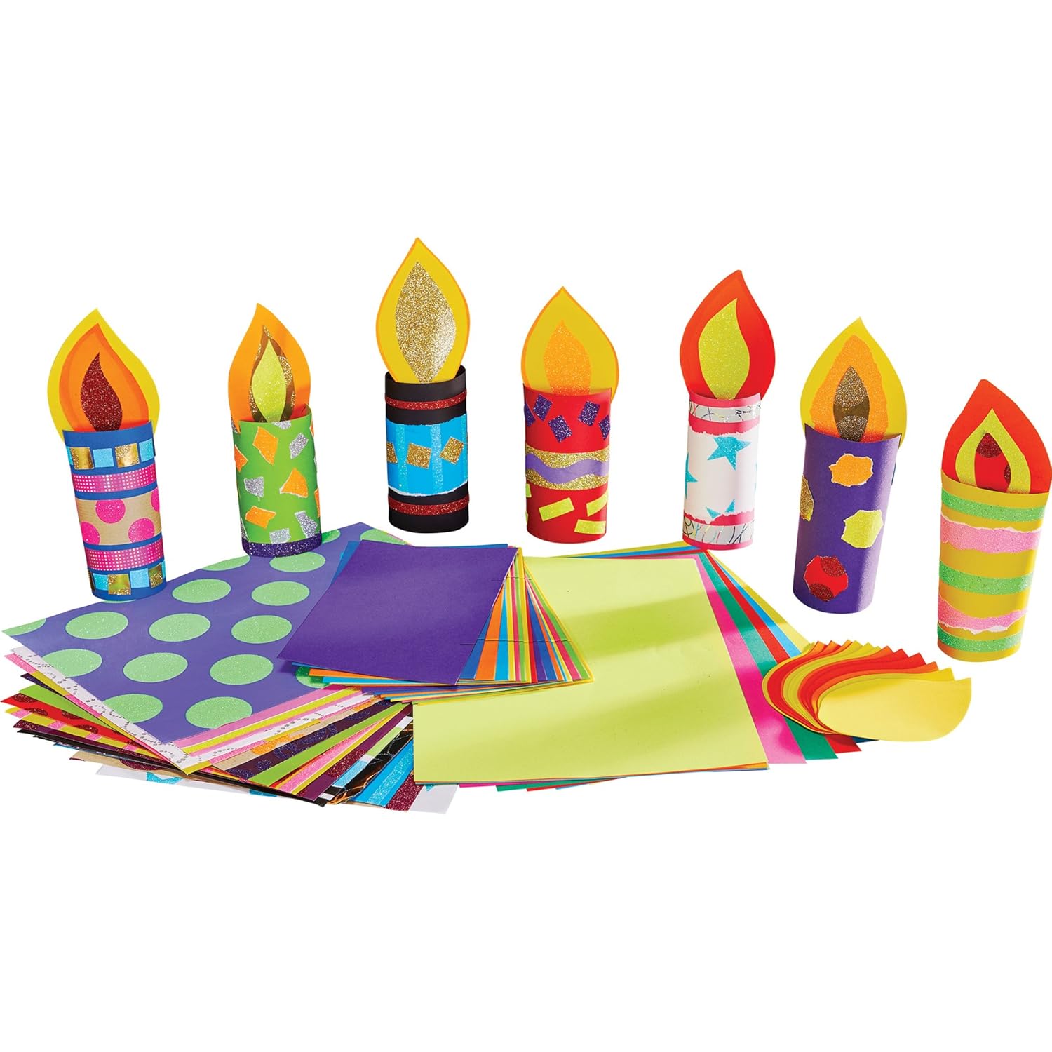 Springboard Tubey Candles Craft Kit (Pack of 30) - Diwali & Christmas Decoration Activity 1