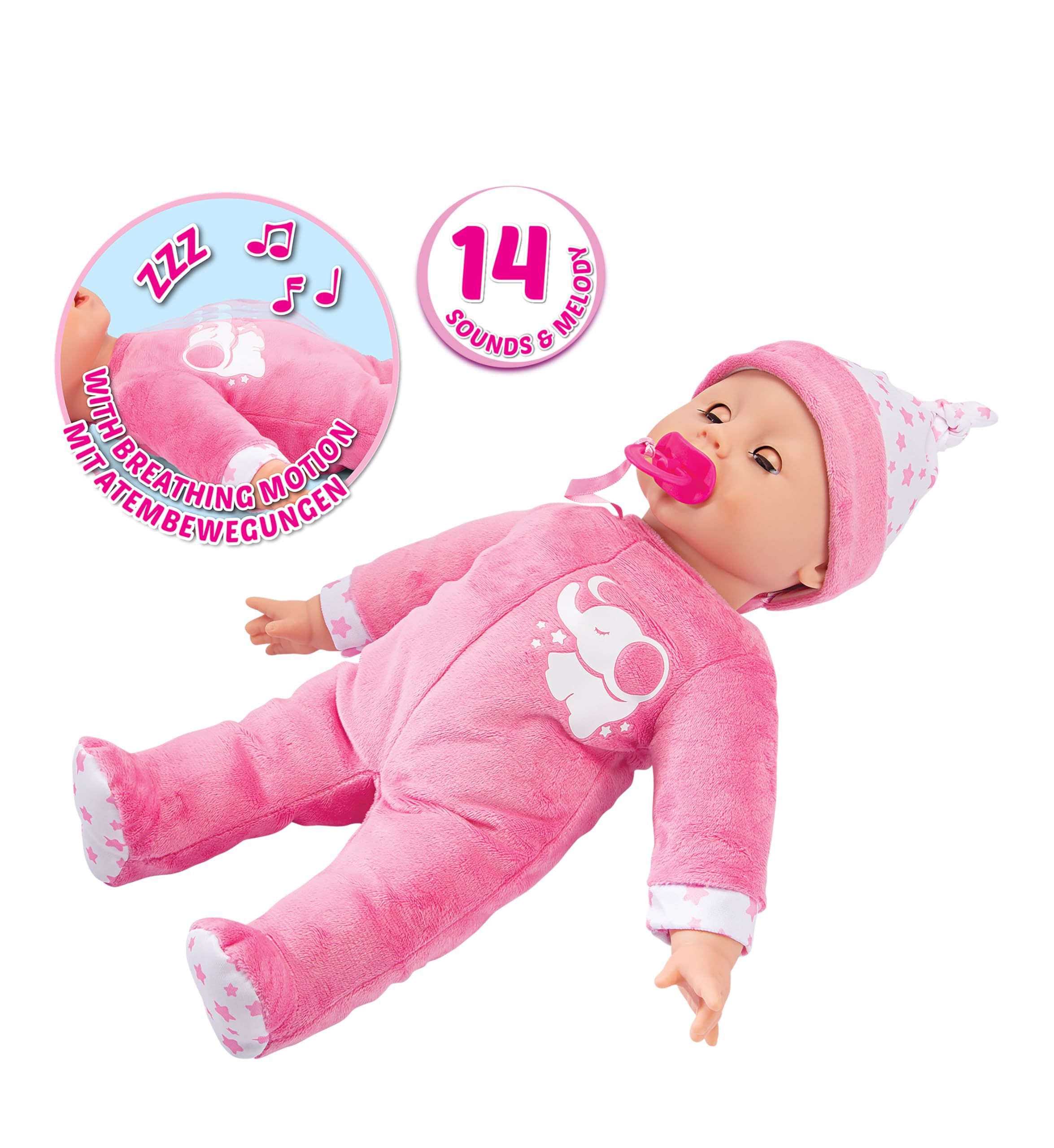 Simba Laura Schlummerzeit Doll - Breathing Movement & Sound, 38 cm, 18 Months+ 7