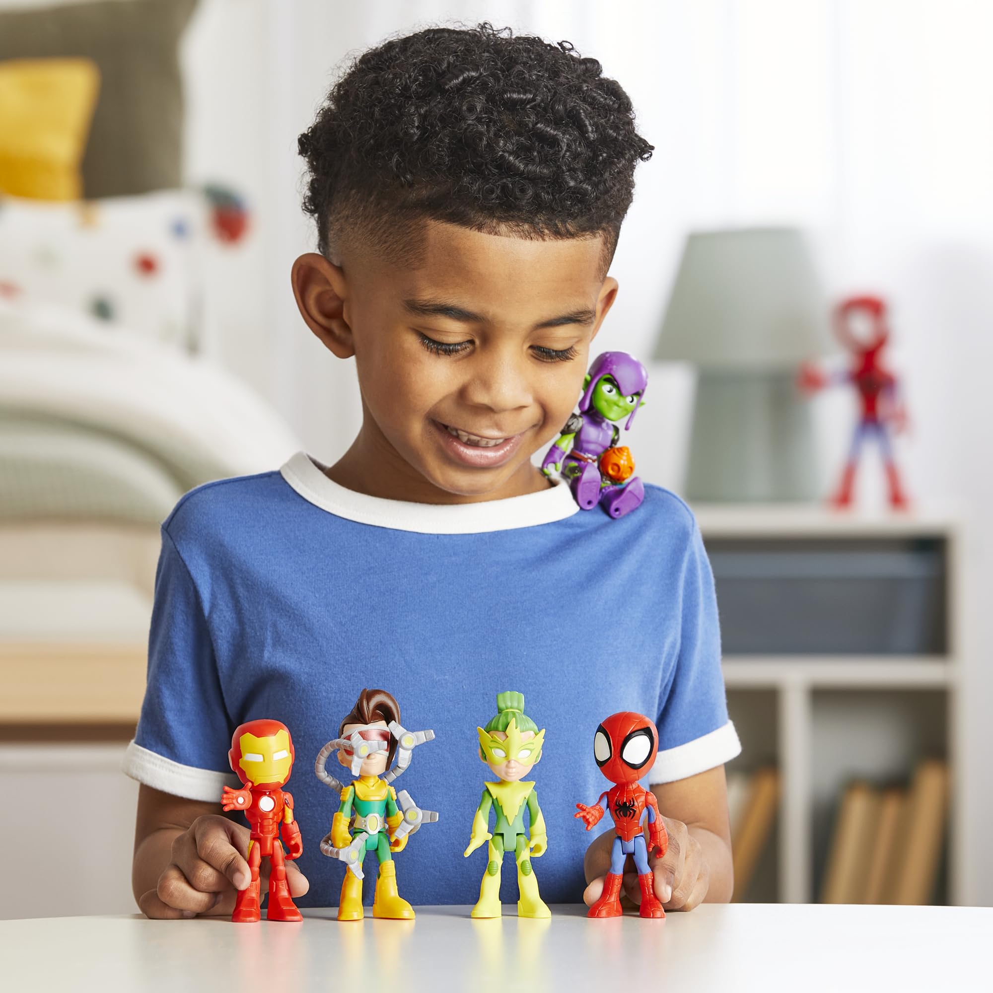 Marvel Spidey and His Amazing Friends Friends & Foes Pack - 5-Pack Poseable Action Figures for Kids 5
