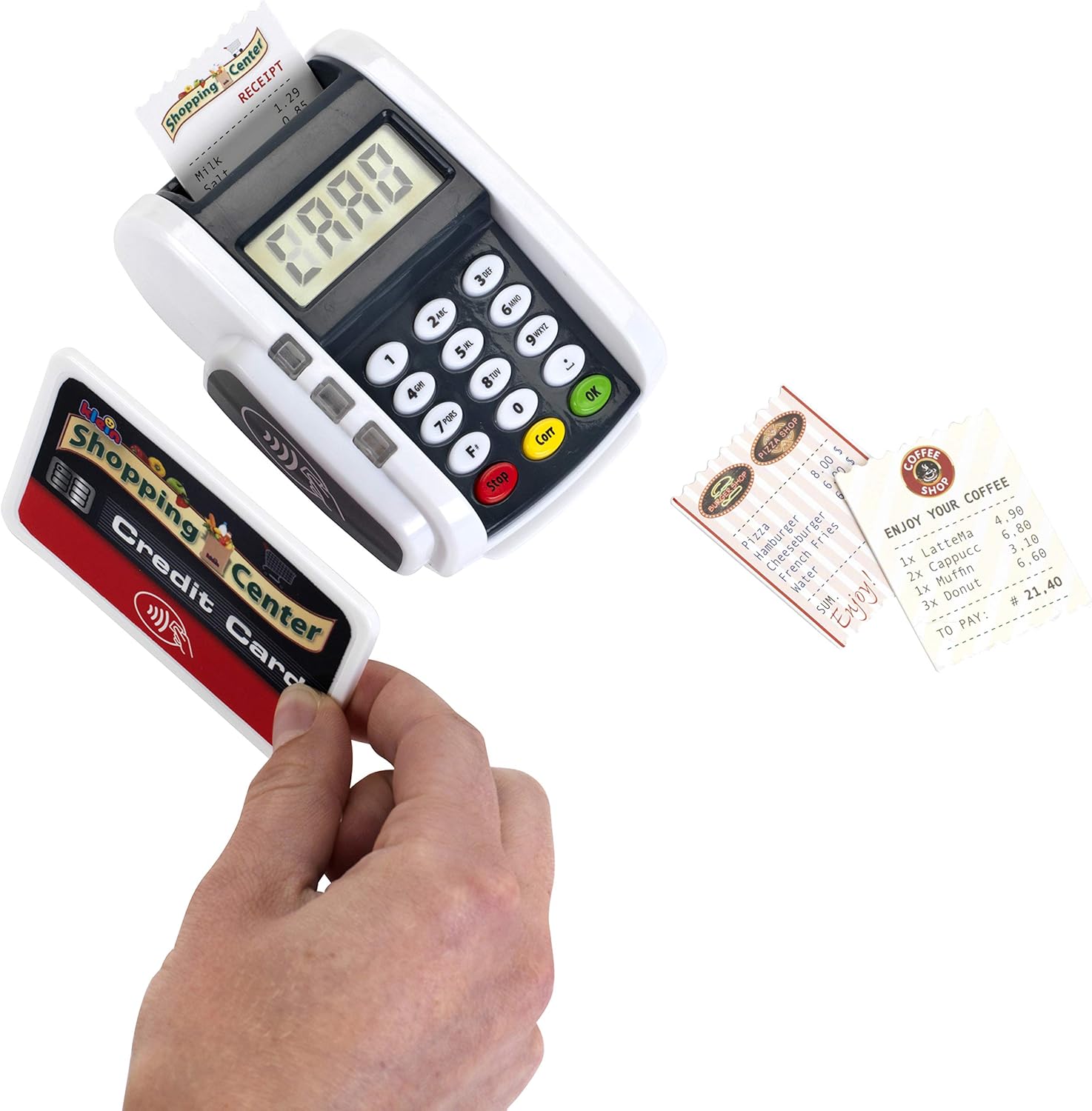 Theo Klein 9333 Pay Terminal with Light & Sound - Toy Cash Register Accessory 5