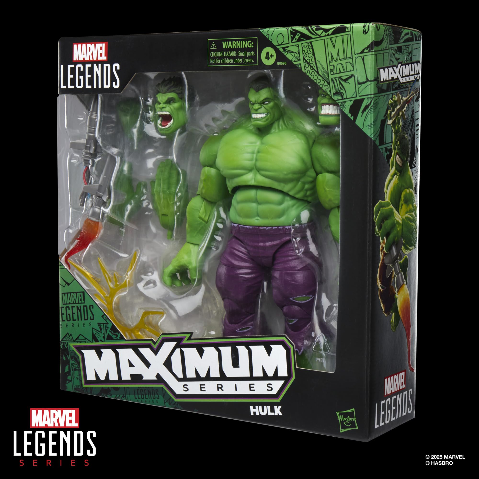 Marvel Hulk Action Figure - 8.5 Inch Scale | 30 Points of Articulation | 11 Accessories
