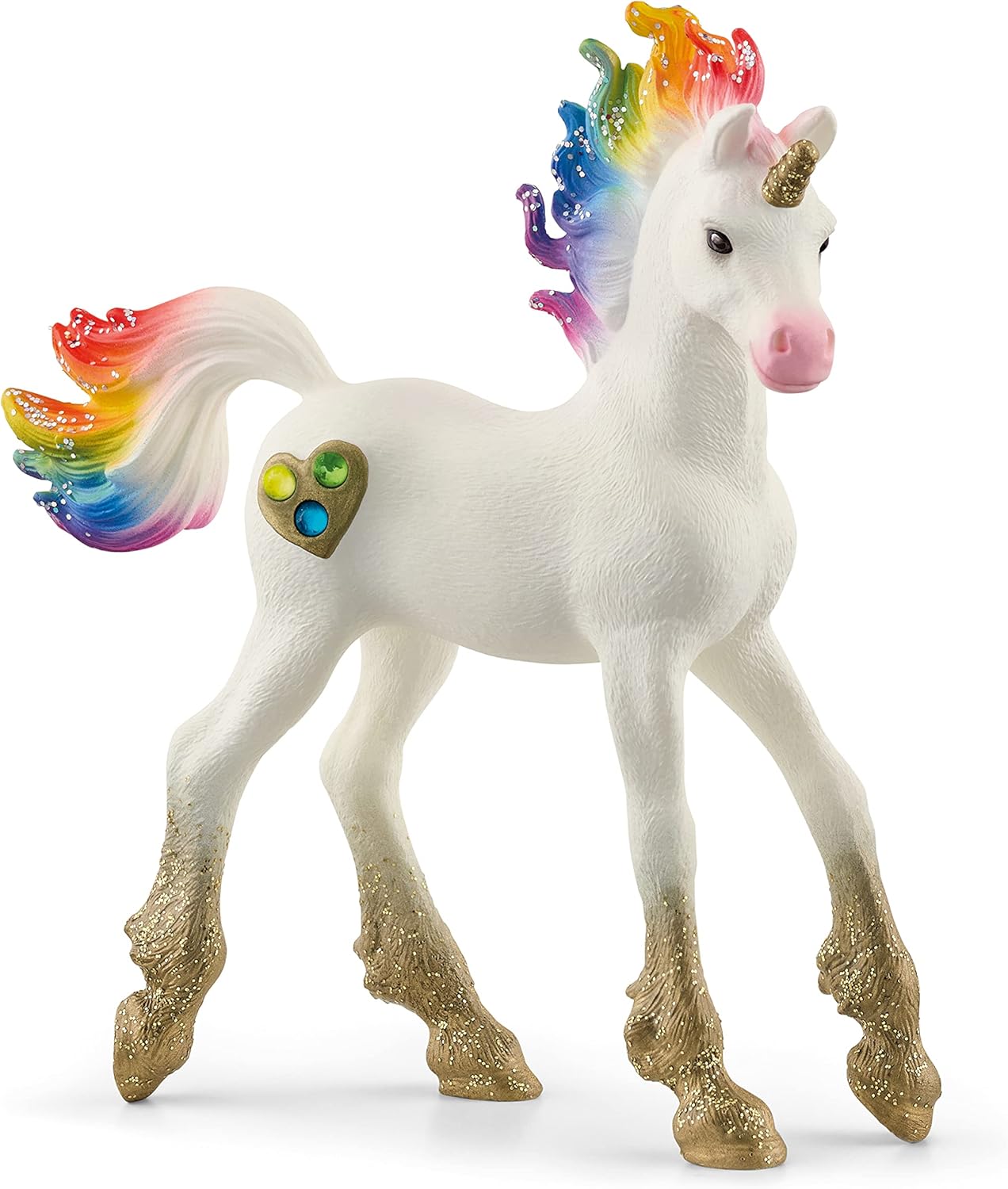 Schleich Bayala Rainbow Love Unicorn Foal Figurine 70727 - Multicoloured Plastic Collectible 1