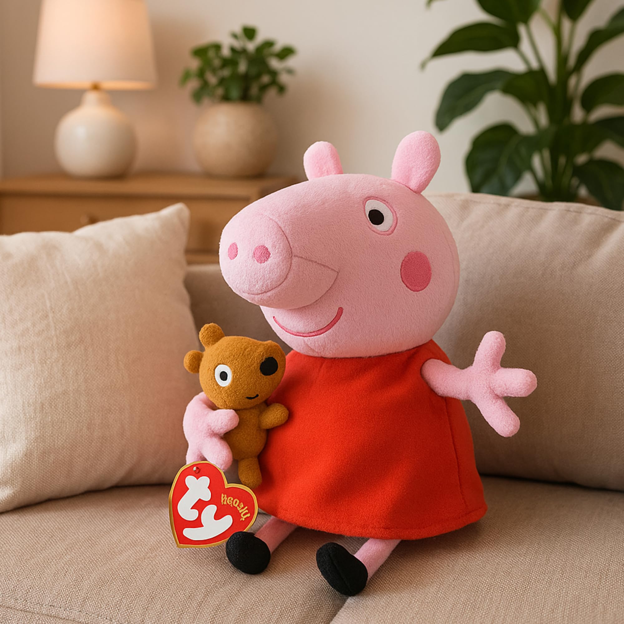 Ty Peppa Pig Beanie Stuffed Animal - 15 cm 3