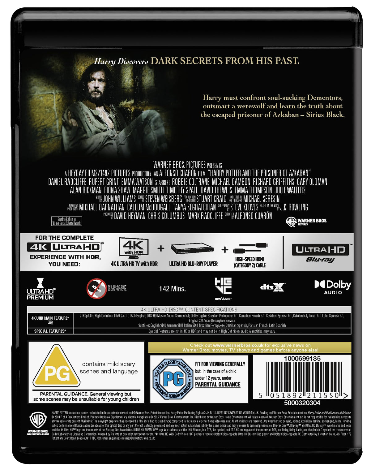 Harry Potter and the Prisoner of Azkaban [4K UHD Blu-ray]