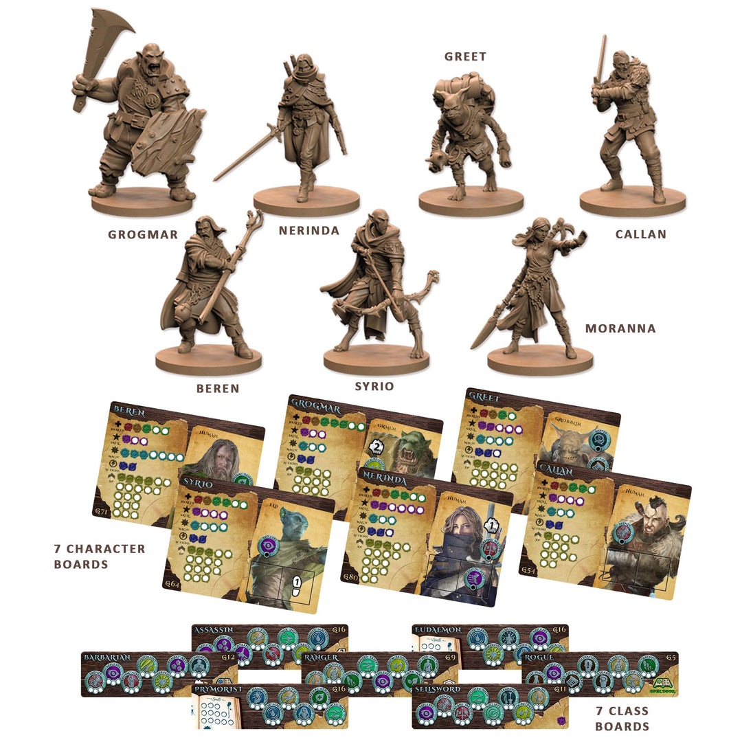 Battle Systems Maladum Dungeons of Enveron Starter Set - Fantasy Miniature Board Game
