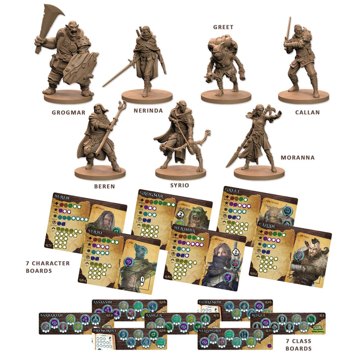 Battle Systems Maladum Dungeons of Enveron Starter Set - Fantasy Miniature Board Game