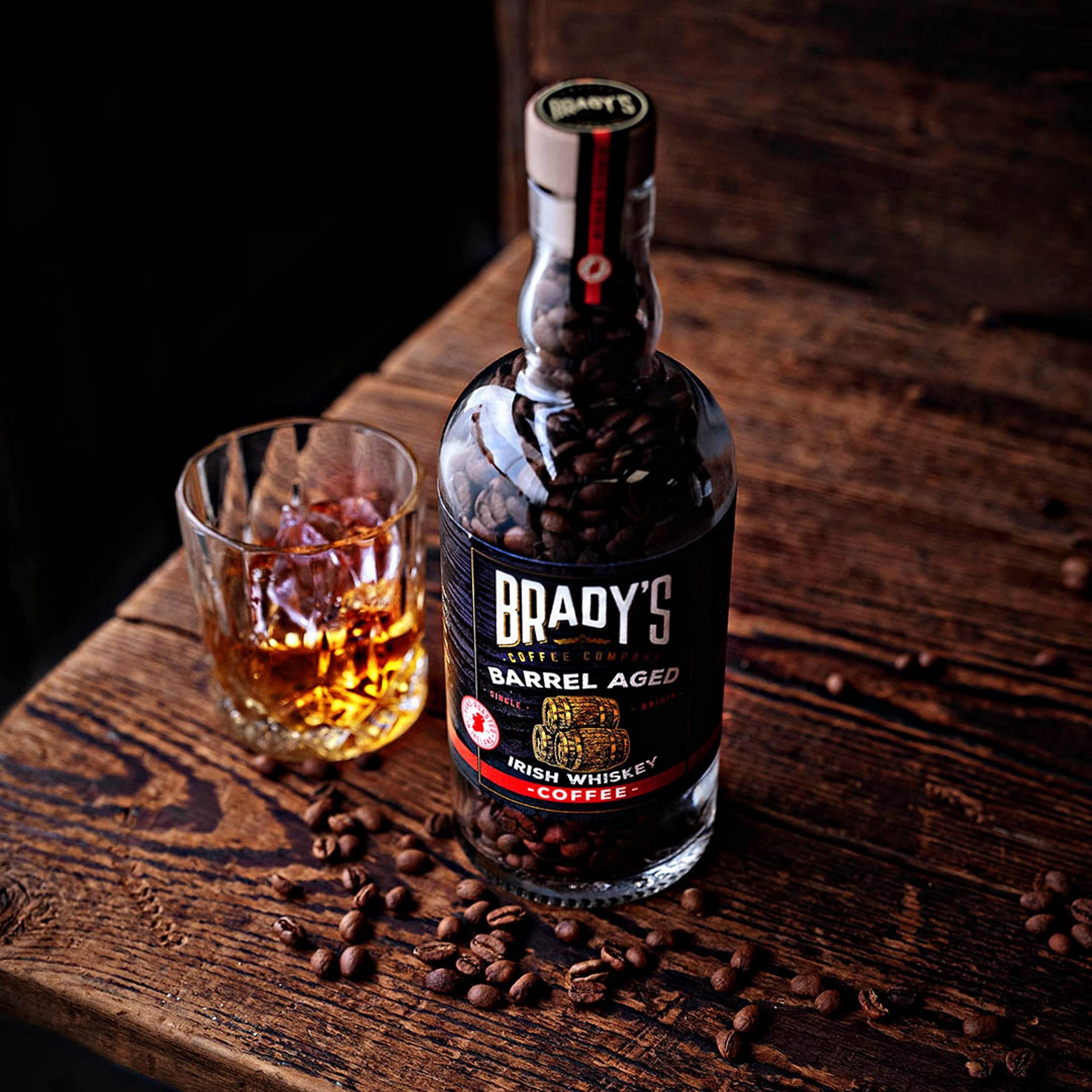 Brady's Irish Barrel Aged Whole Bean Coffee - 180g Medium Roast 12
