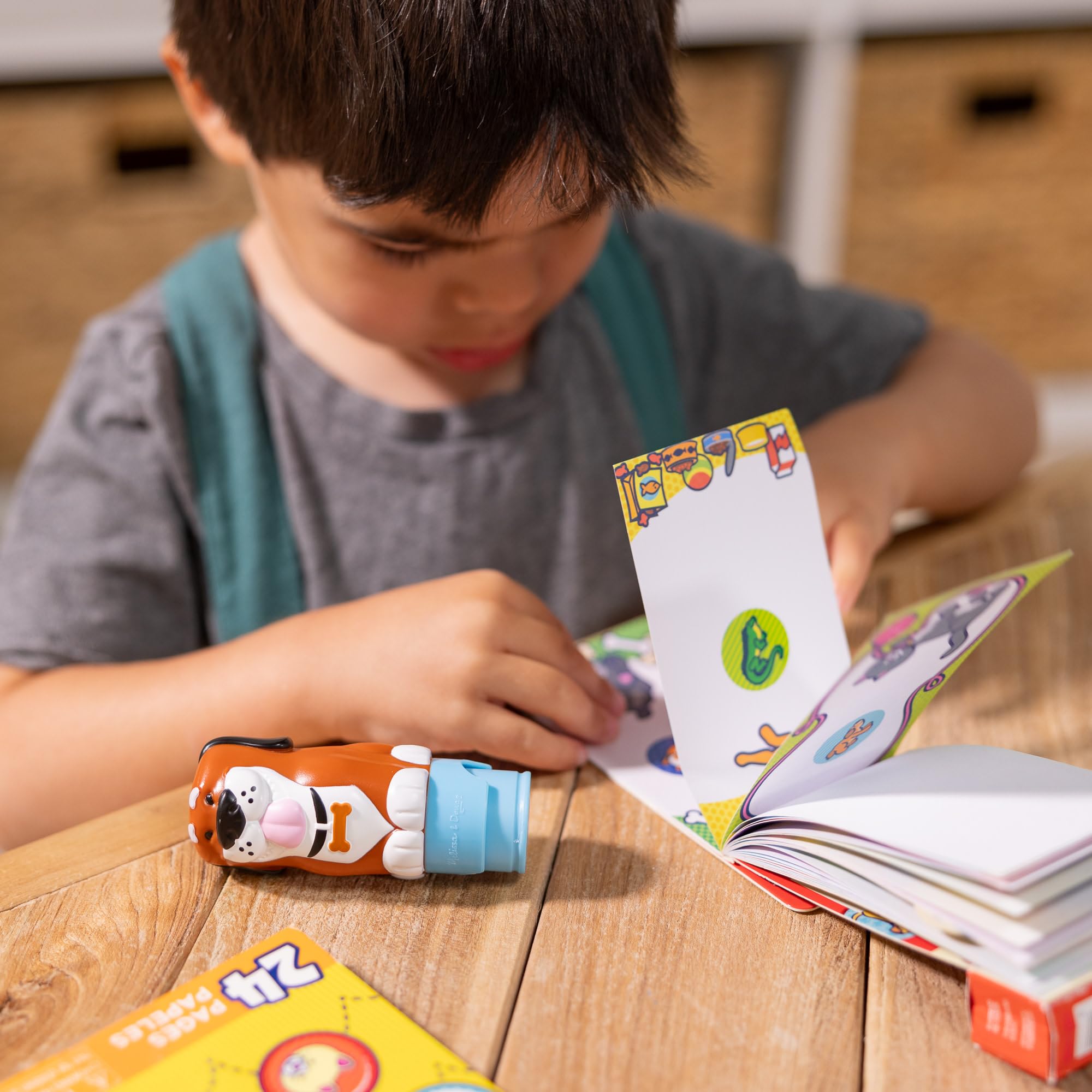 Melissa & Doug Sticker WOW! Dog Bundle - Mess-Free Sticker Stamping | Ages 3+ 7