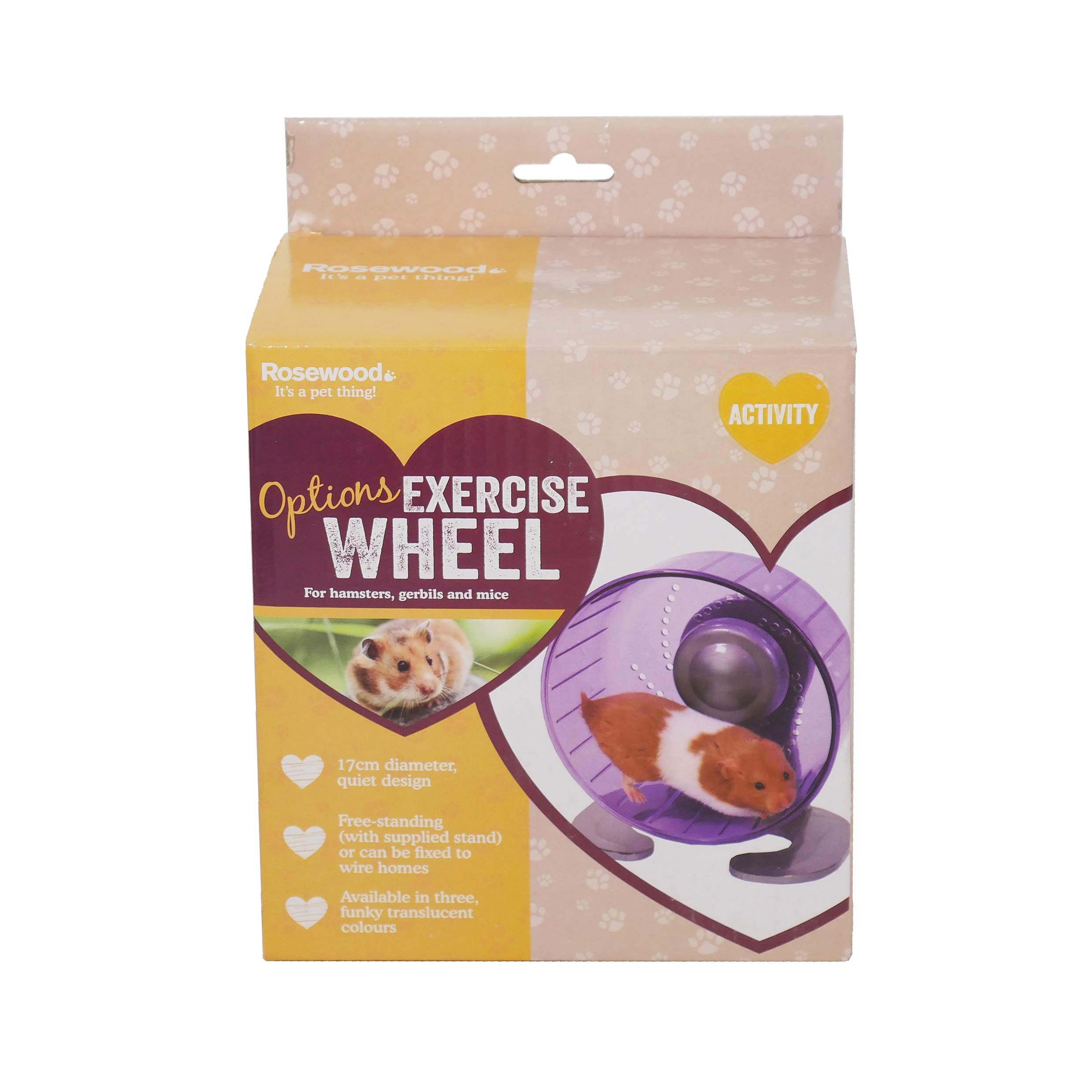 Rosewood Pico Exercise Wheel for Hamsters - 17cm Diameter | Silent | Teal 4