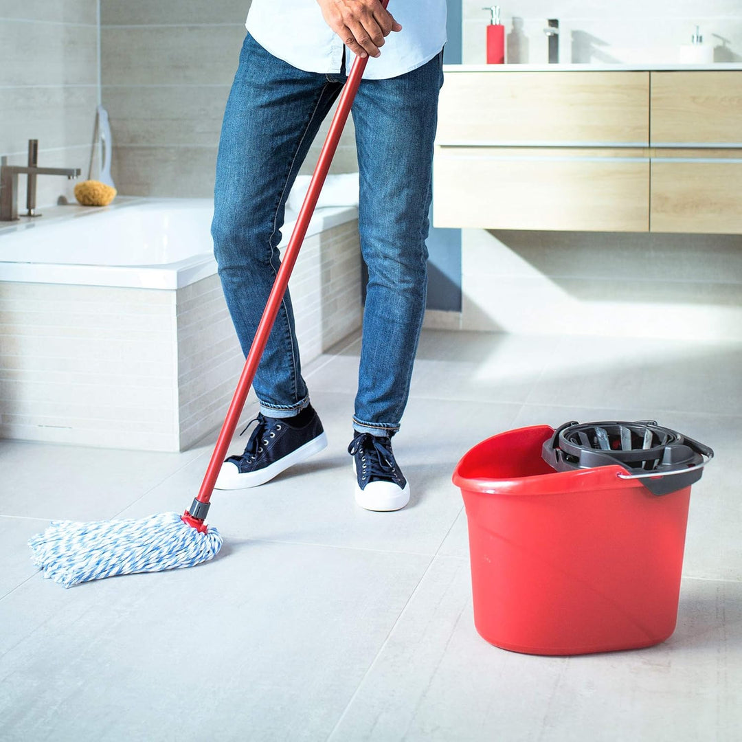 Vileda - SuperMocio Microfibre and Cotton Mop and Bucket Set