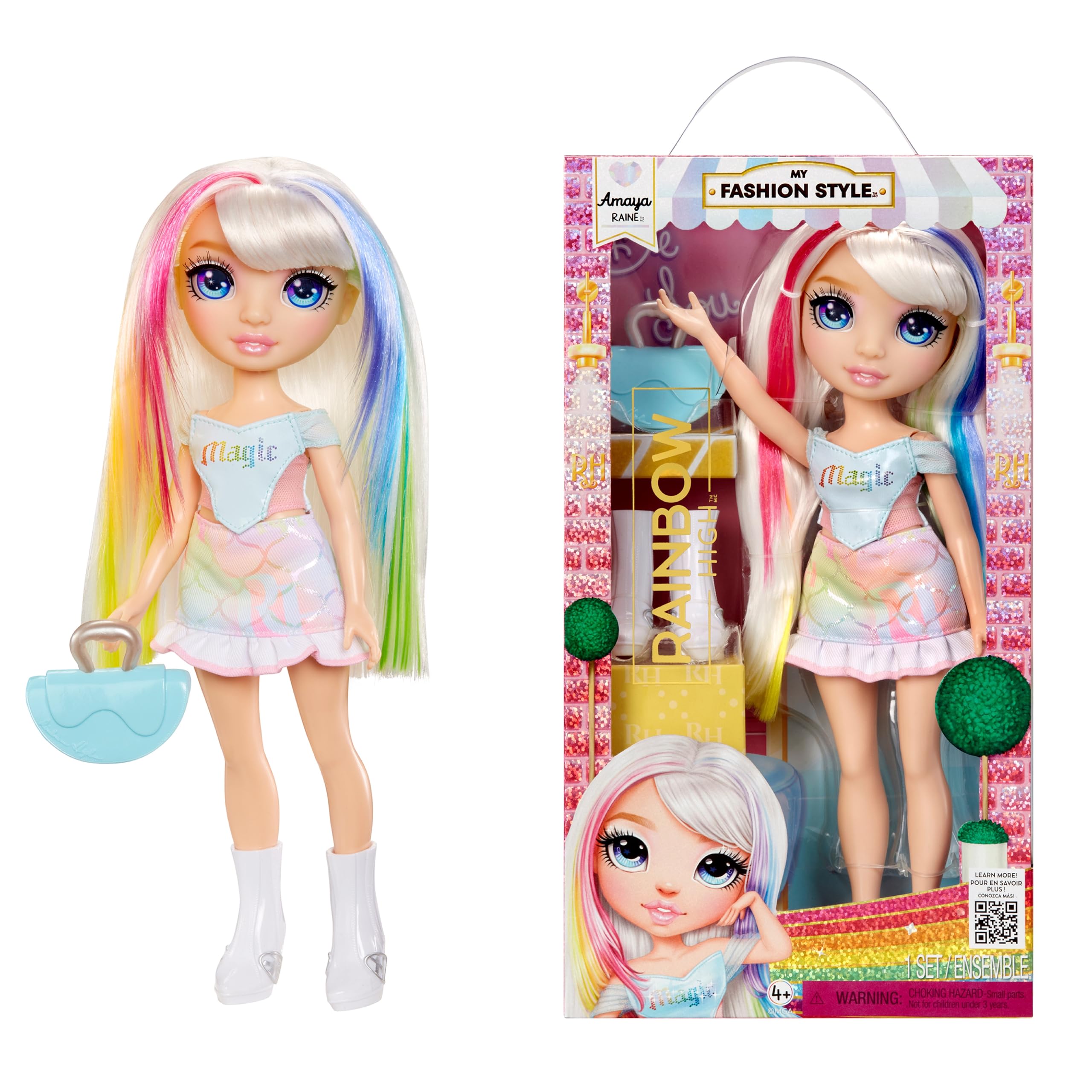 Rainbow High Amaya Fashion Doll - 11-inch Posable Doll with Statement Outfit and Stylish Handbag | Ages 4+ 1
