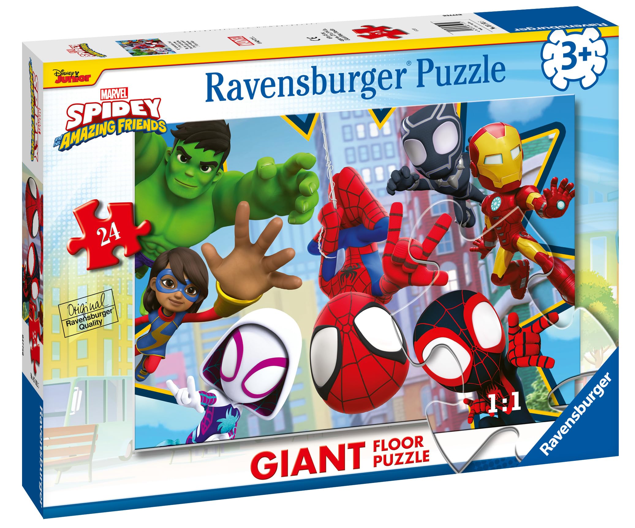 Ravensburger Marvel Spiderman Spidey & His Amazing Friends 24 Piece Giant Floor Puzzle 7