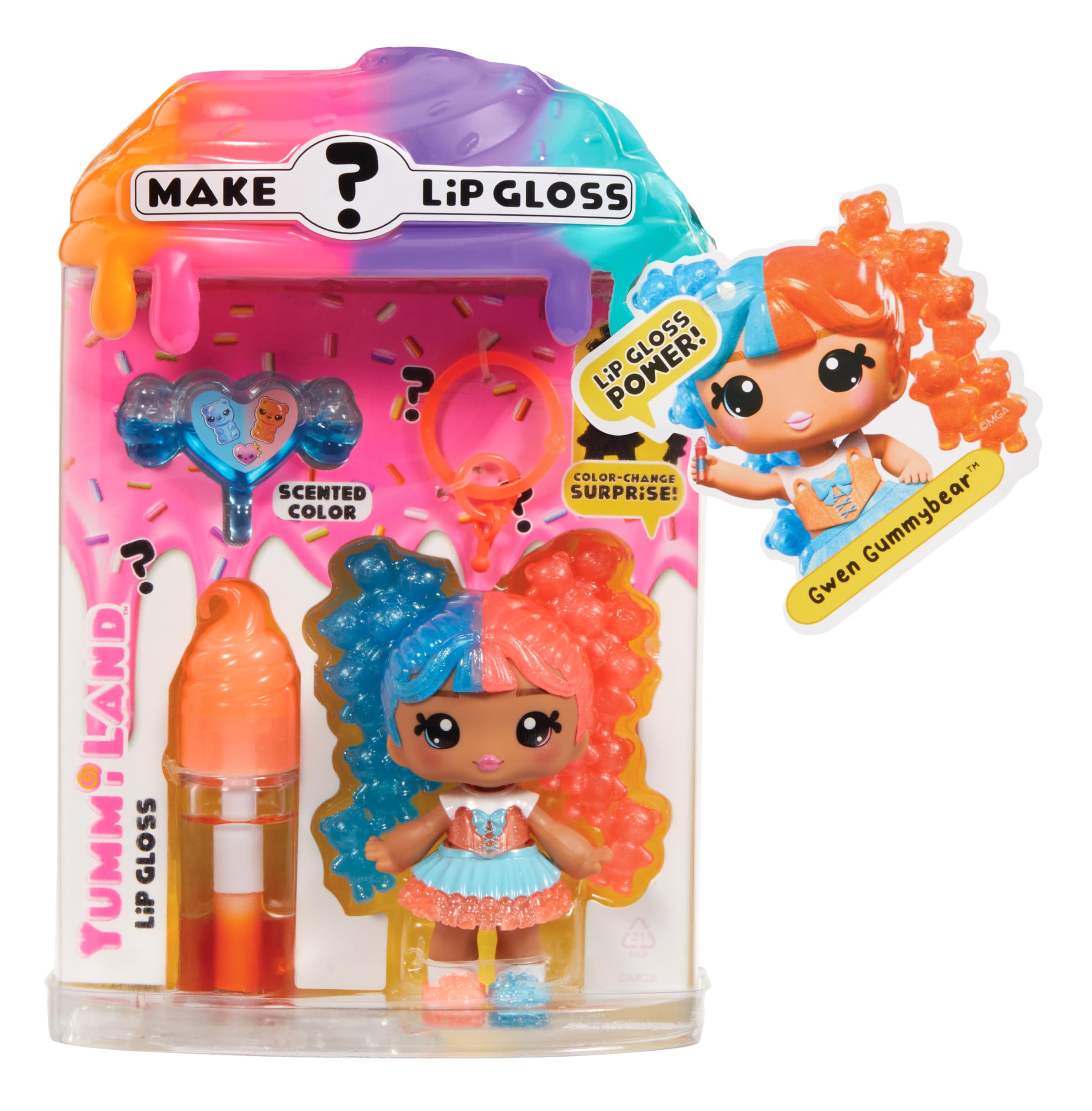 Yummiland Gwen Gummybear Lip Gloss Doll - Mystery Color Change Series 8