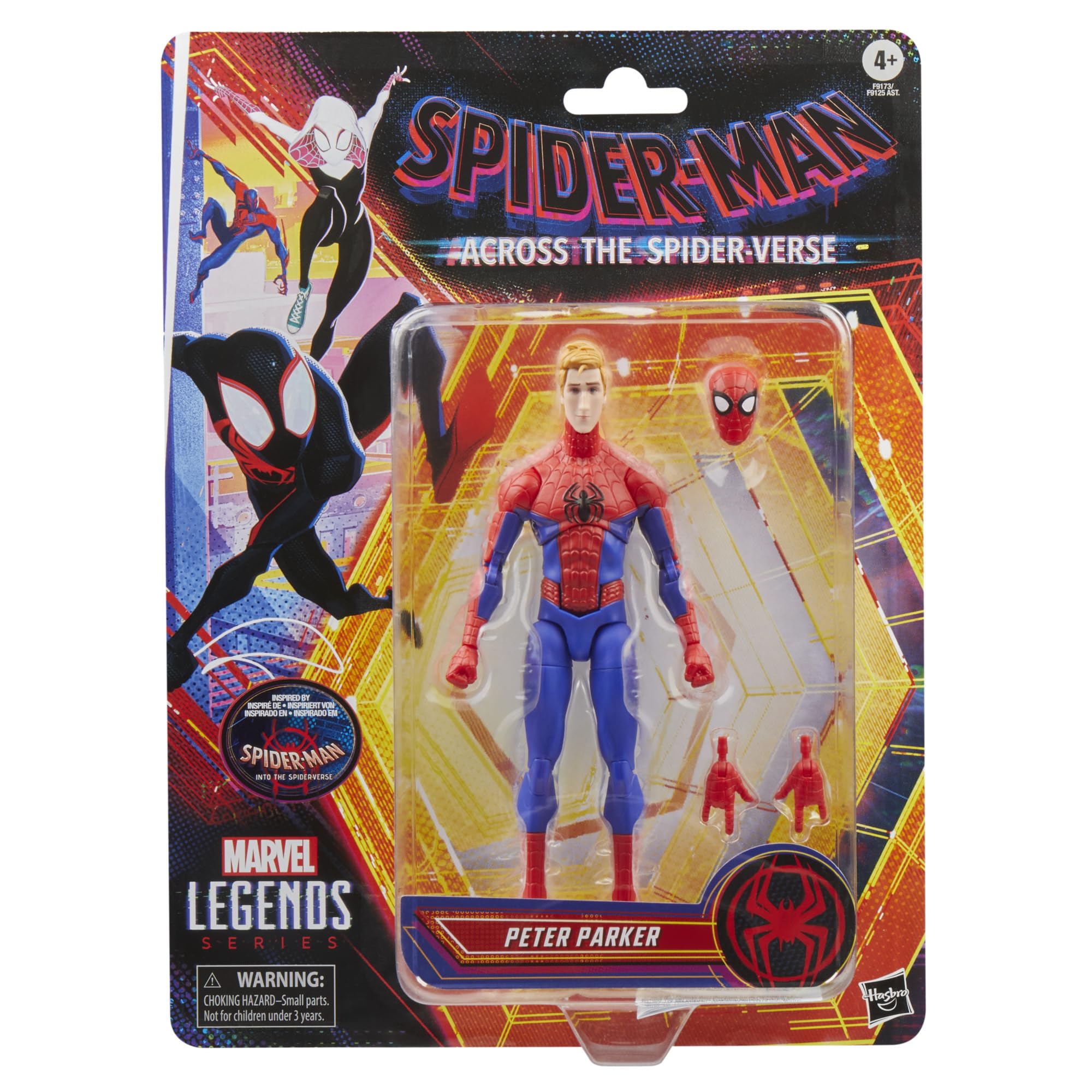 Marvel Legends Series Peter Parker Spider-Man: Into the Spider-Verse Action Figure - 6 Inch Collectible with Articulation & Accessories 7