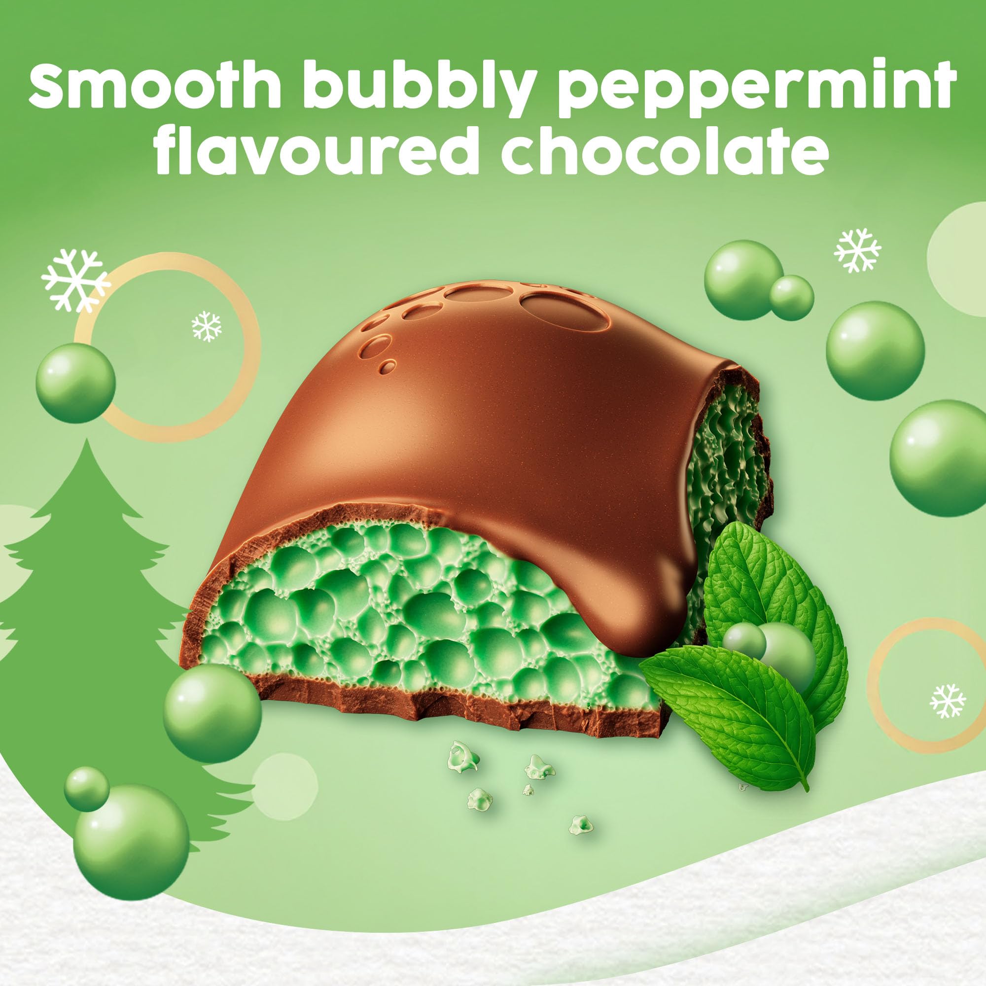 Aero Peppermint Gifting Block – 295g Bubbly Milk Chocolate with Refreshing Peppermint 2