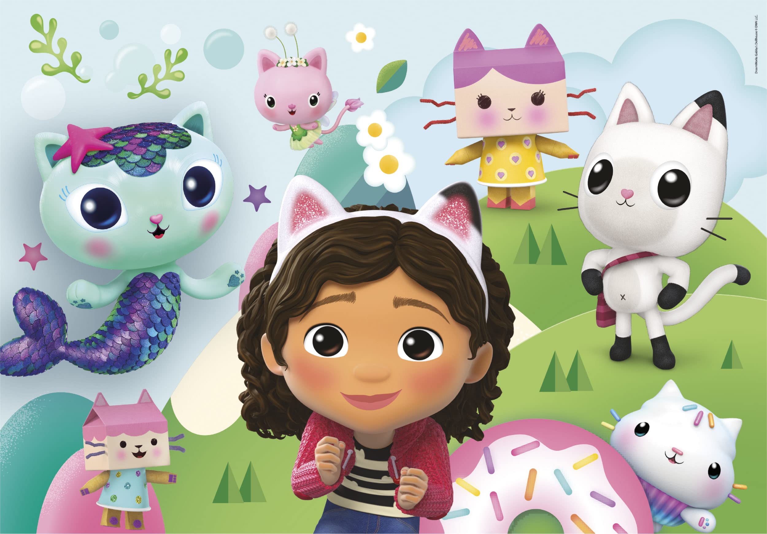 Clementoni Gabby's Dollhouse Puzzle - 2 x 60-Piece Jigsaw Puzzles for Kids 2