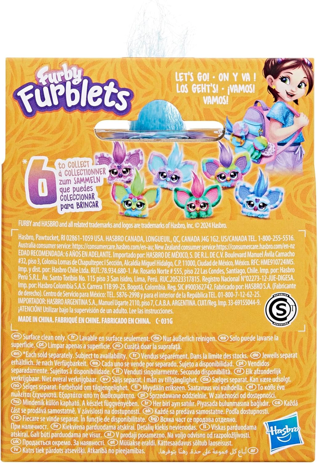 Furby Luv-Lee Mini Electronic Plush Toy with K-Pop Sounds and Keychain Clip 2