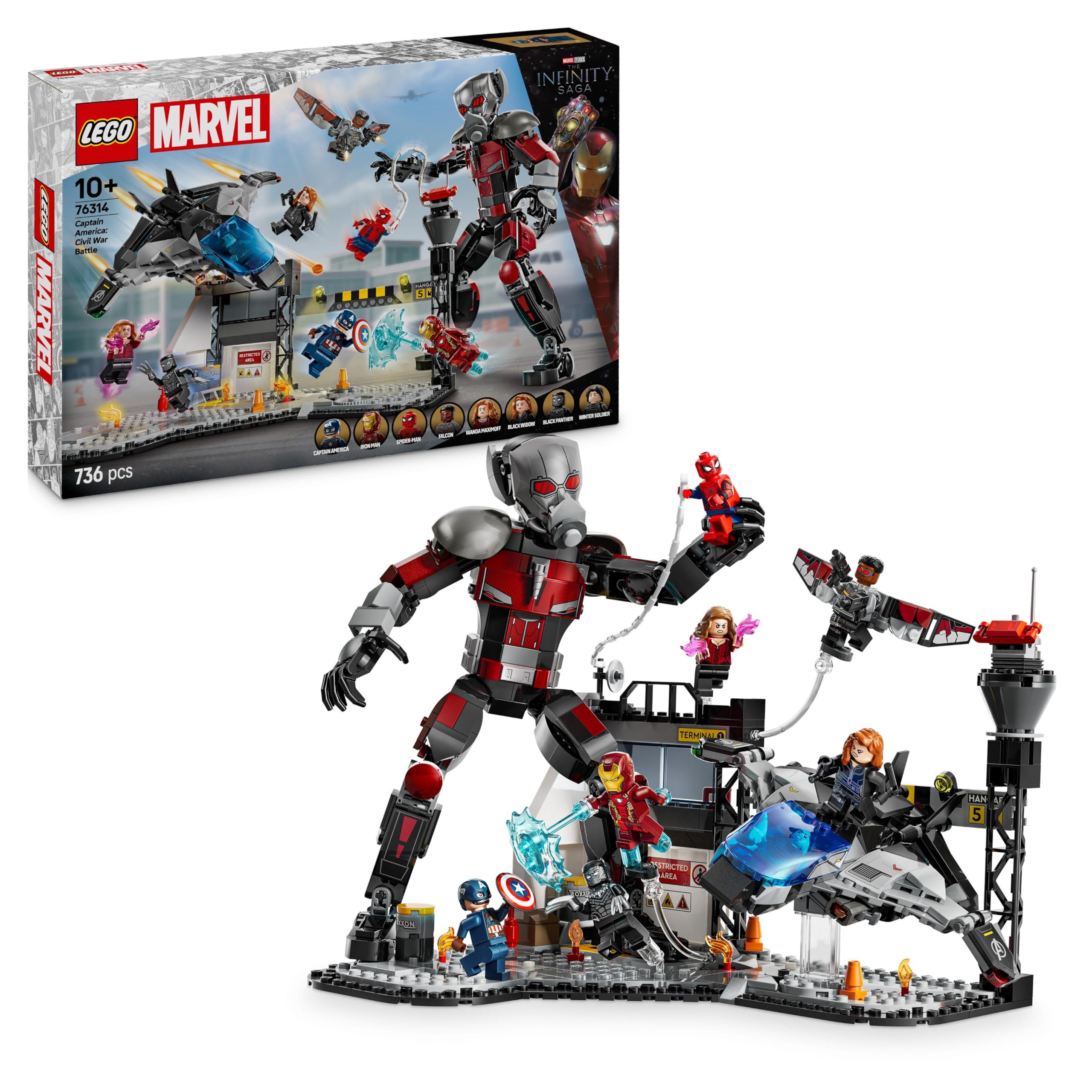 LEGO Marvel Captain America: Civil War Action Battle Building Set | Ages 10+ | Model 76314 1