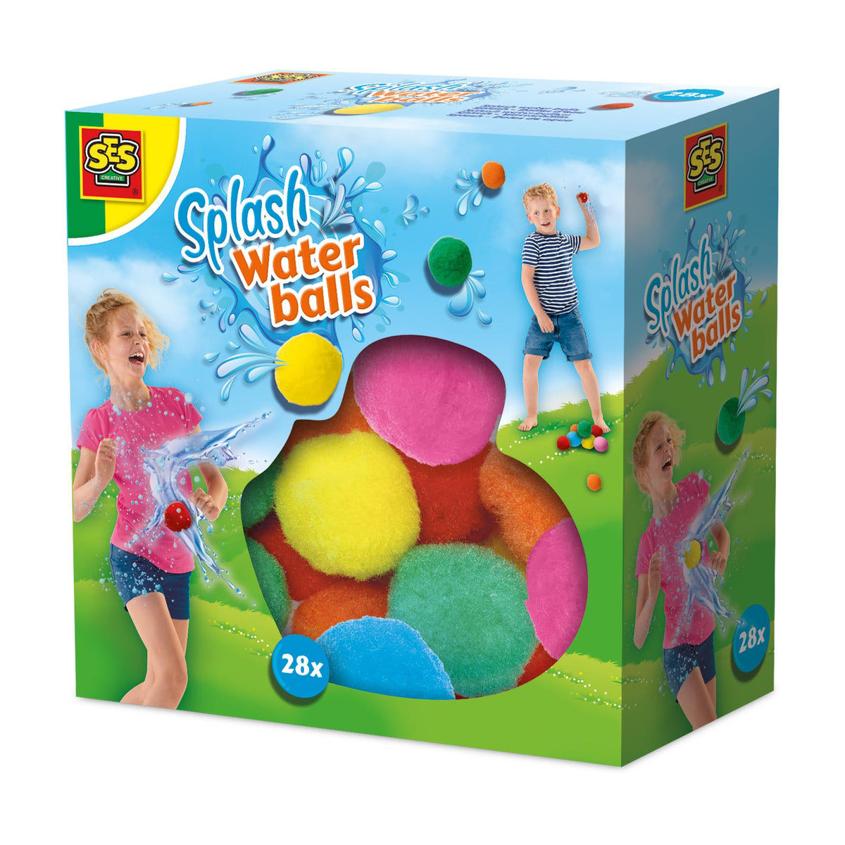 SES Creative Splash Water Balls - Reusable, 28-Pack | Multicolor | Ages 3+ 1