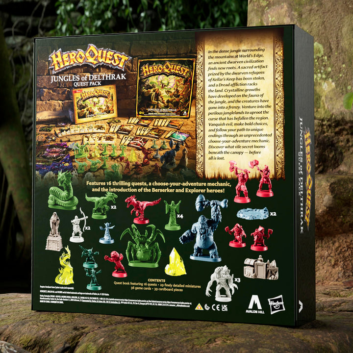 Avalon Hill HeroQuest Jungles of Delthrak Quest Pack – Expansion for HeroQuest Game System