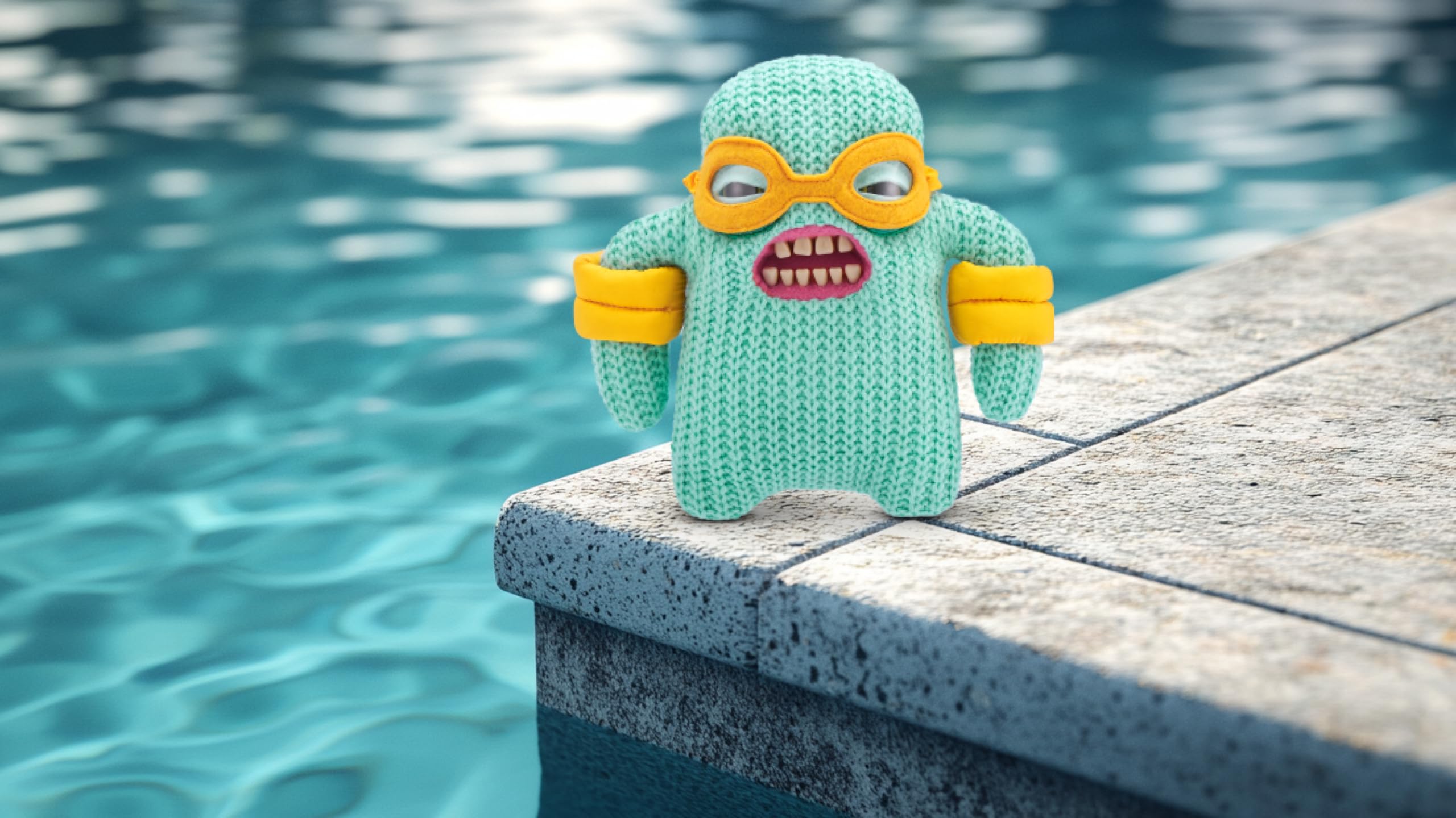 Fuggler Vacay Vibes - Mr Needles Mint Plush Collectible Toy, 9