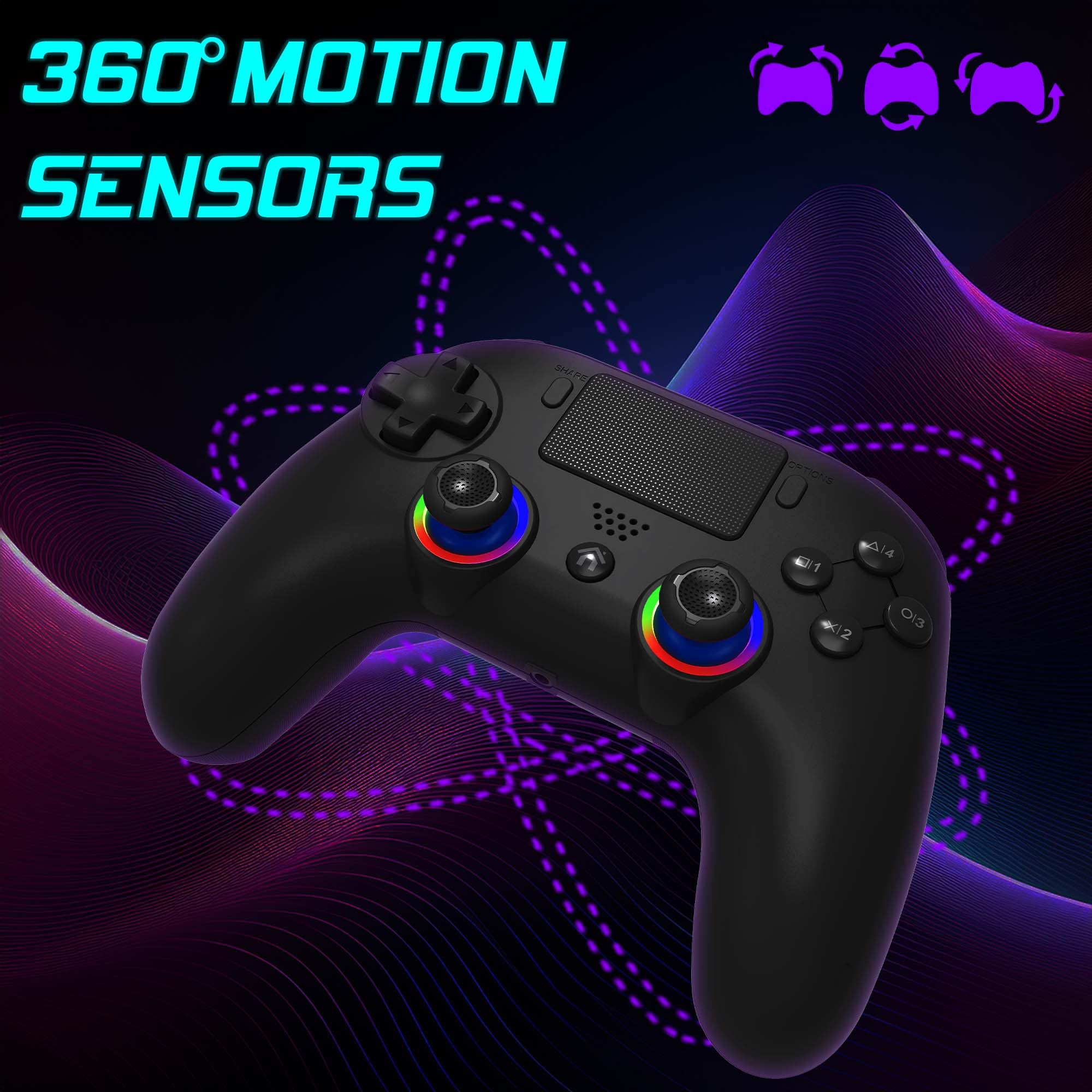 Subsonic SA5716-1 – Wireless Controller for PS5 & PC with Programmable Paddles, RGB LEDs, and Turbo Function 11