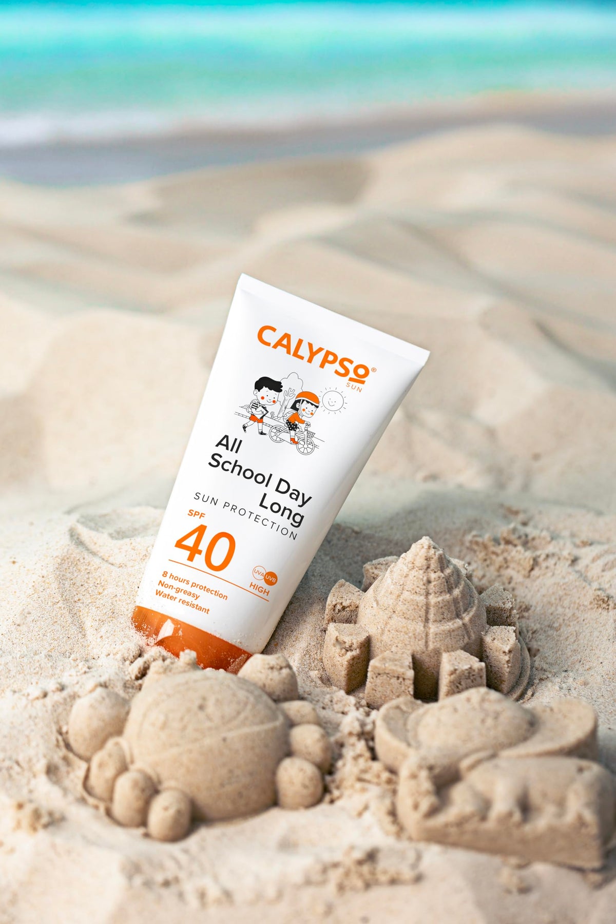 Calypso All Day Long Sun Lotion SPF 40 - 8 Hour Protection | Water Resistant | 150ml 6