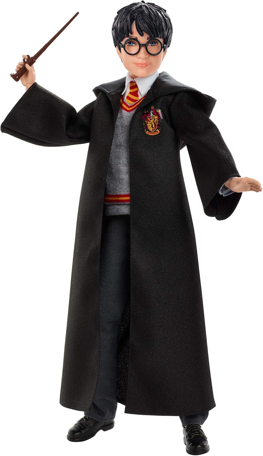 Harry Potter Action Figure with Hogwarts Uniform, Gryffindor Robe & Wand - 11-Point Articulated Doll for Imaginative Play 1