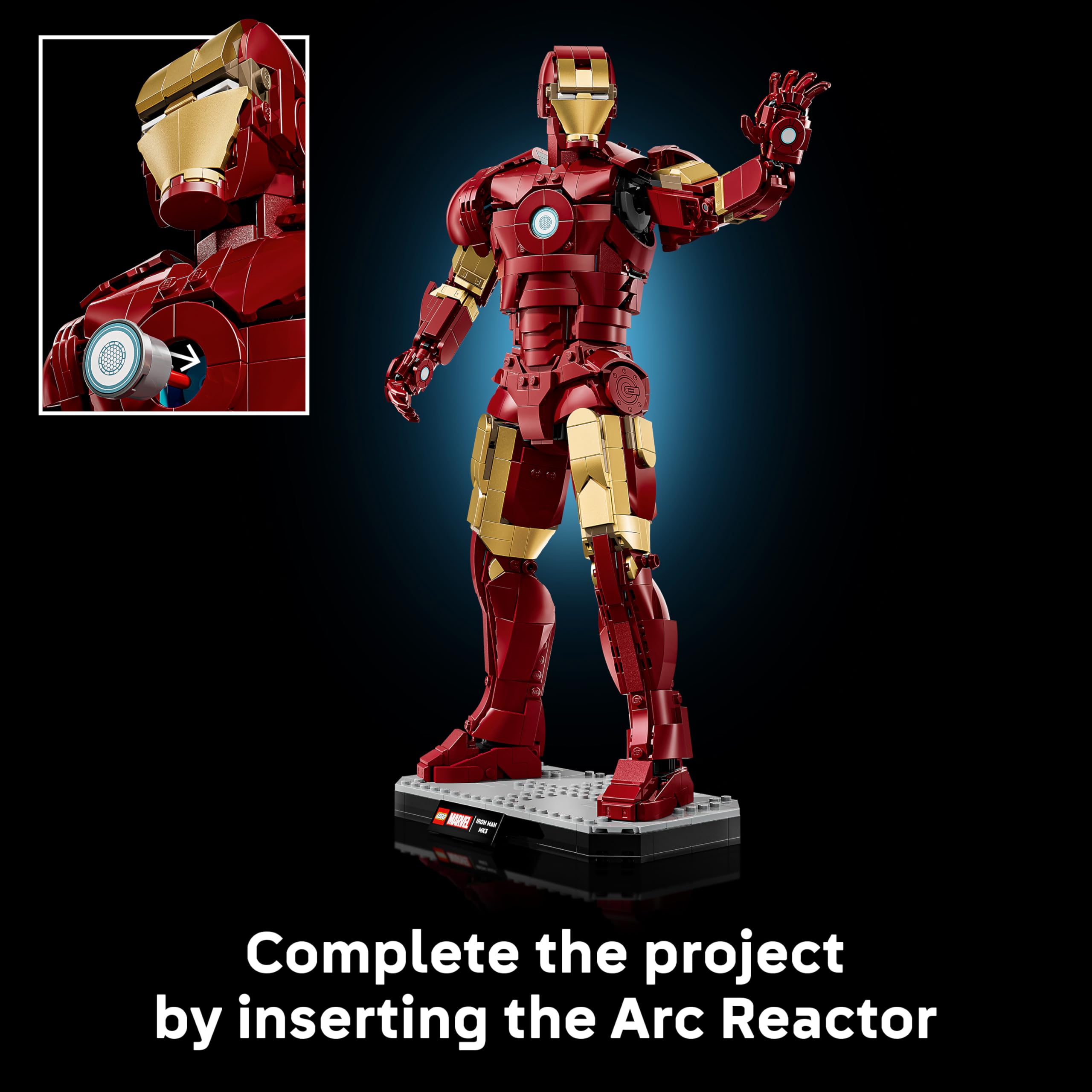 LEGO Marvel Iron Man Mark 3 Collector's Edition Figure - 1297 Pieces | 38cm Tall 6