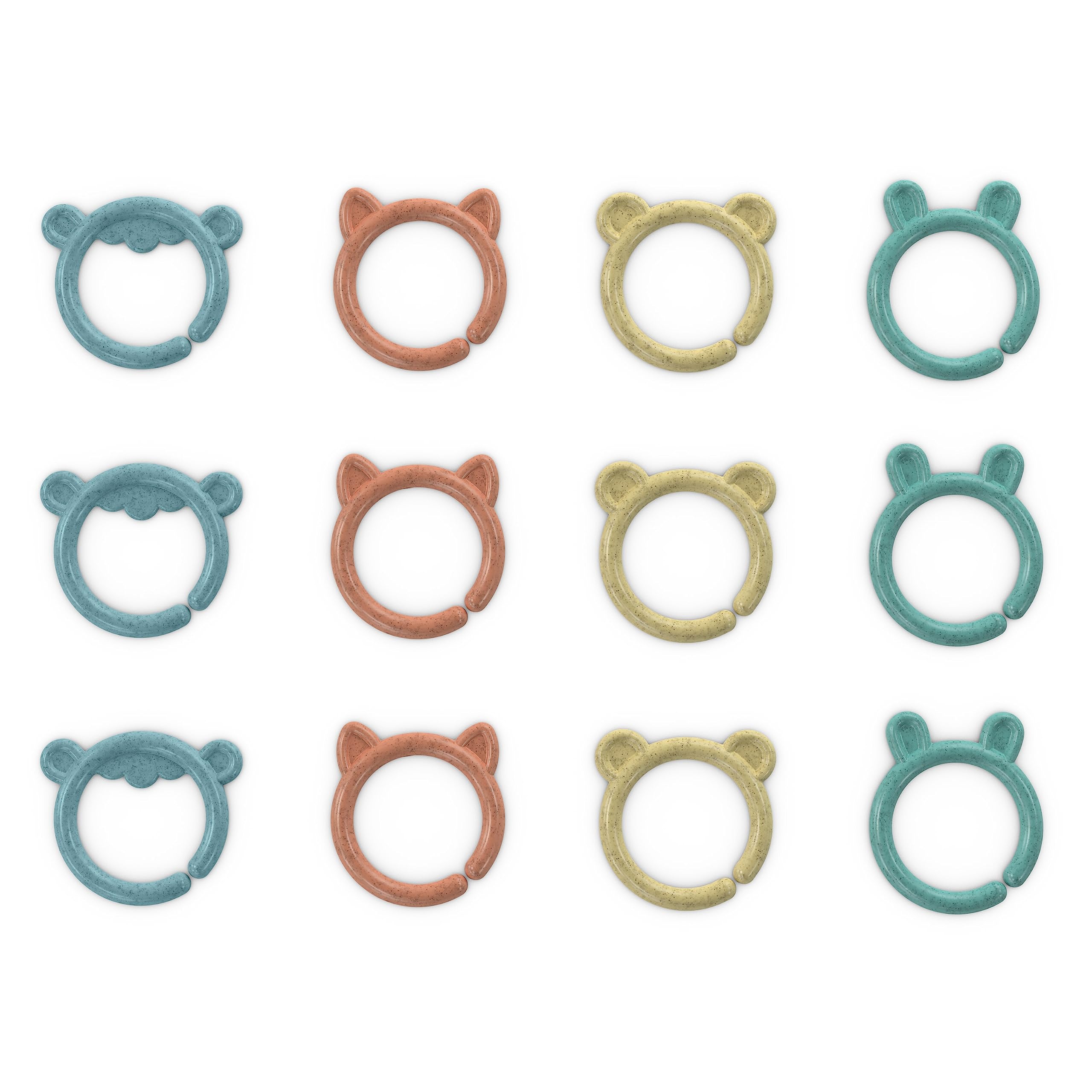 Ingenuity Sheppy's Squad Toy Links - 12 Flexible Plant-Based Links for Newborn and Up 1