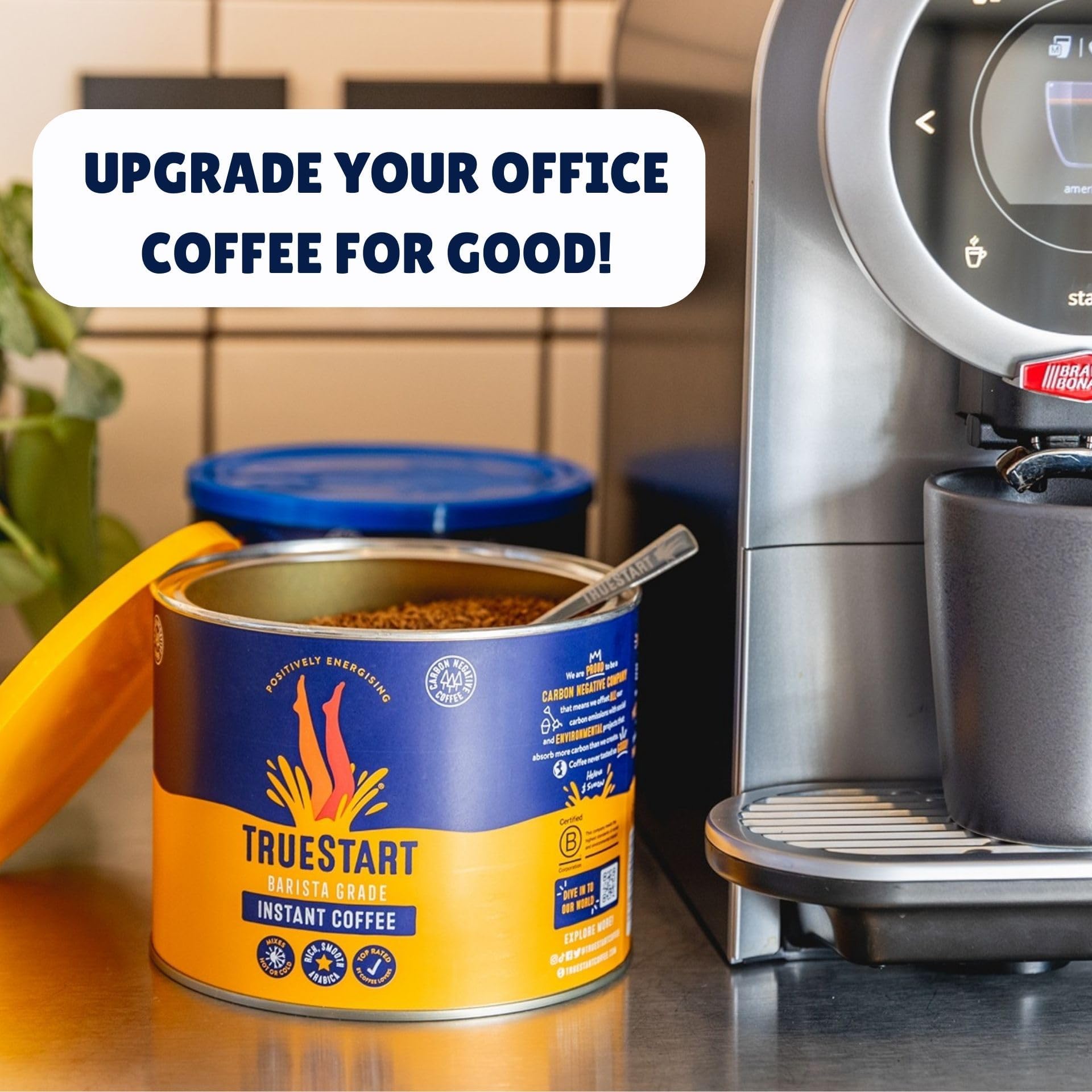 TRUESTART Barista Grade Instant Coffee - Freeze Dried, 750g | 100% Colombian Arabica | Certified B Corp 4