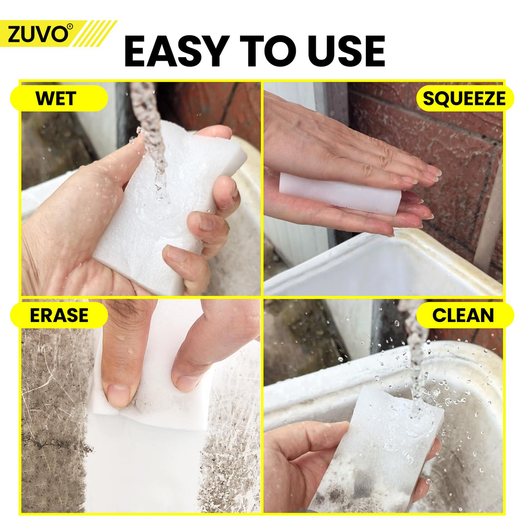 Zuvo - Multi-Functional Magic Eraser Sponge (12-Pack)