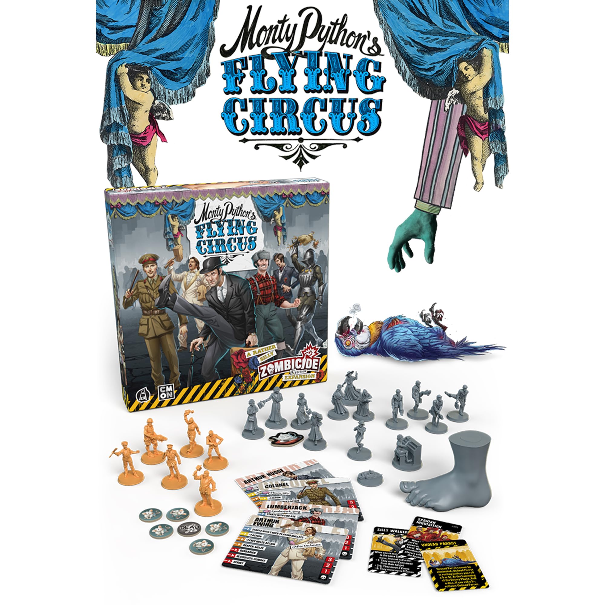 CMON Zombicide 2nd Edition: Monty Python's Flying Circus Character Pack Board Game 4
