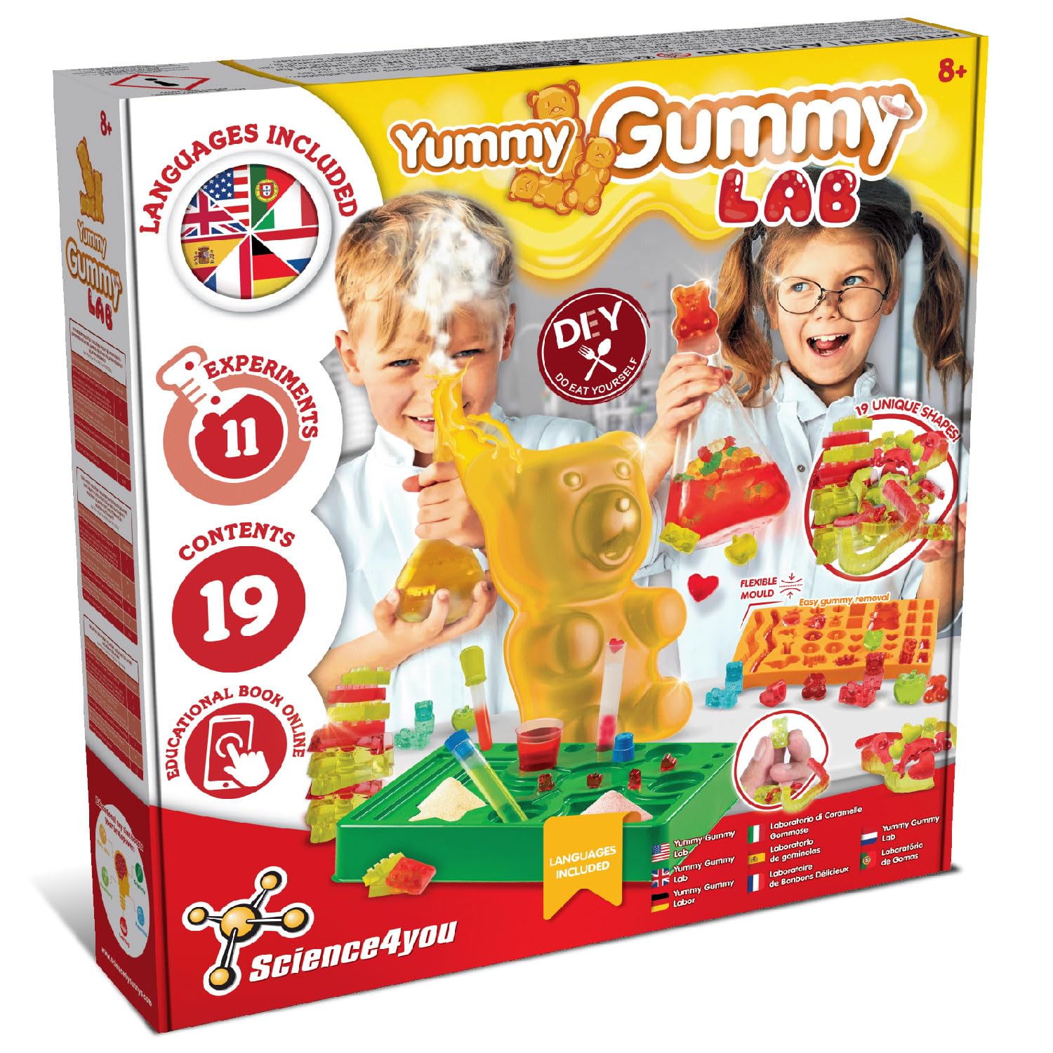 Science4you Gummy Sweets Lab for Kids – Candy Making Kit with 19 Shapes & Flavors 1