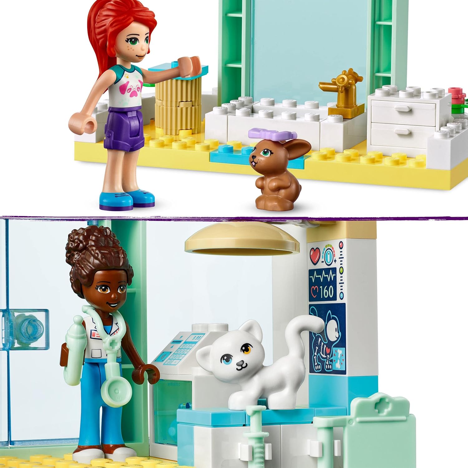 LEGO Friends Pet Clinic Vet Set - Animal Rescue Building Toy for Kids 4+ 4