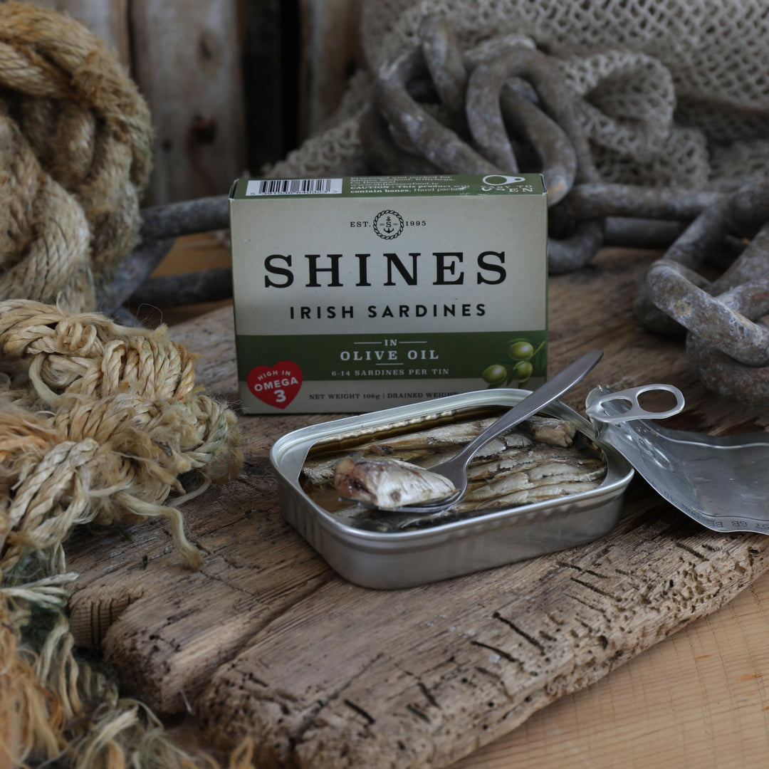 Shines - Tinned Irish Sardines in Olive Oil 12 x 106g