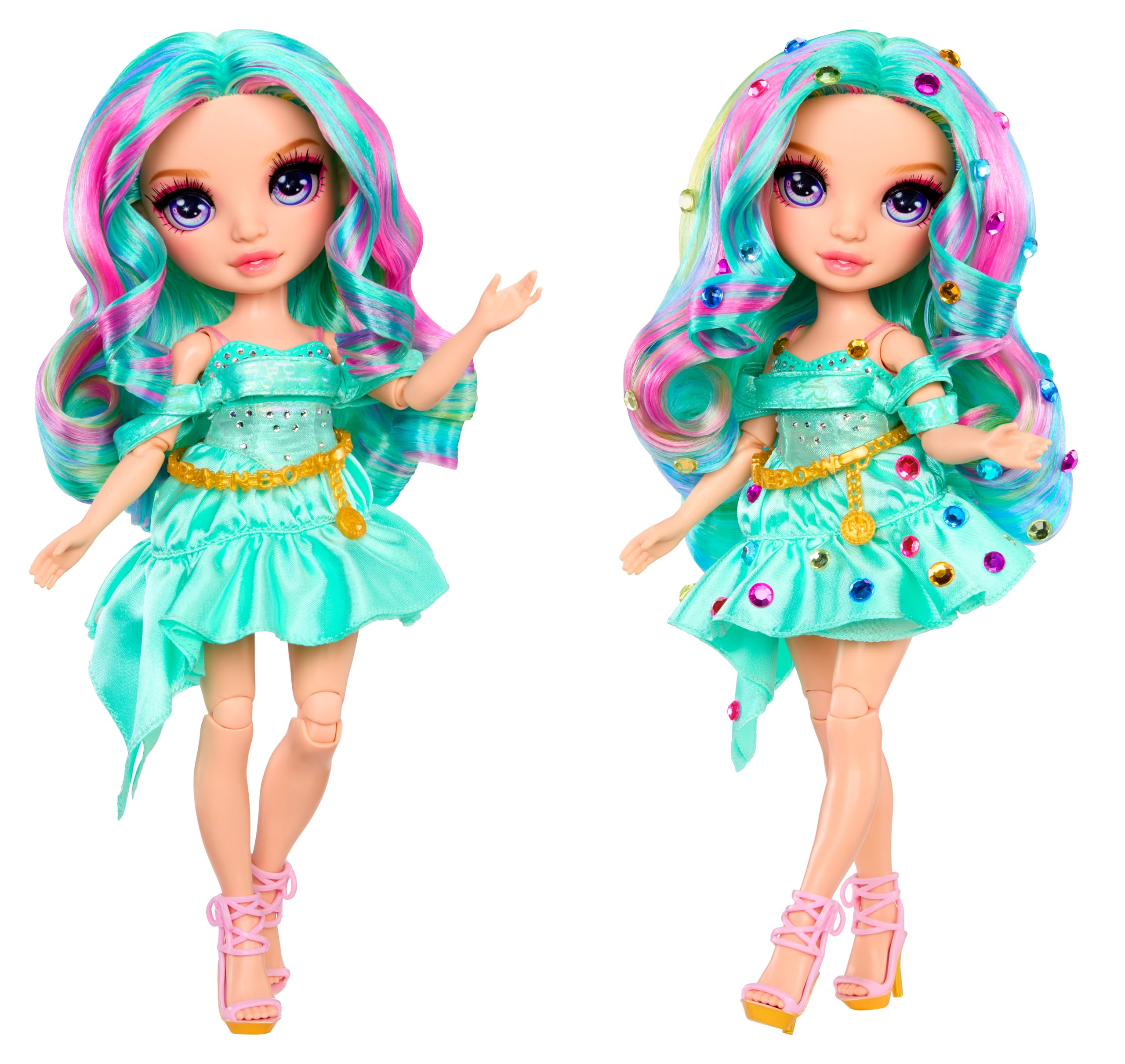Rainbow High Be Dazzling Celine Turquoise Doll - 28cm Fashion Doll with Bedazzling Tool | Ages 4+ | Teal 3