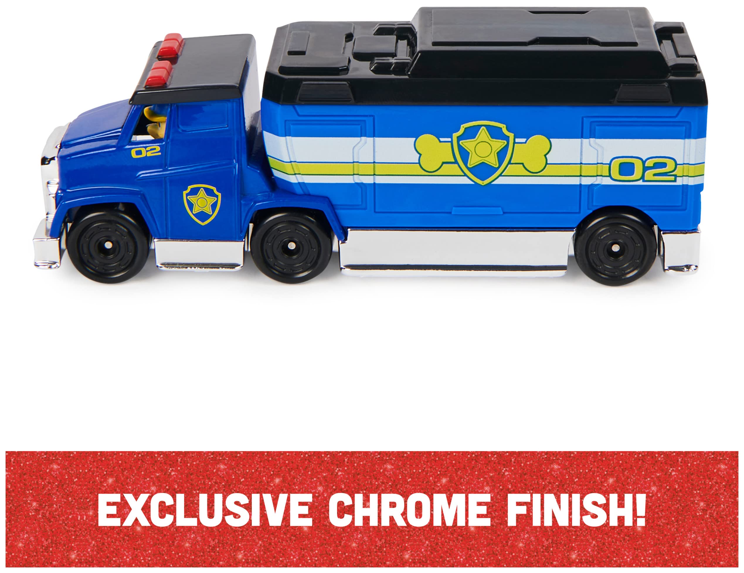 Paw Patrol Big Truck Pups True Metal Vehicles Set with Chase, Marshall, and Skye 4