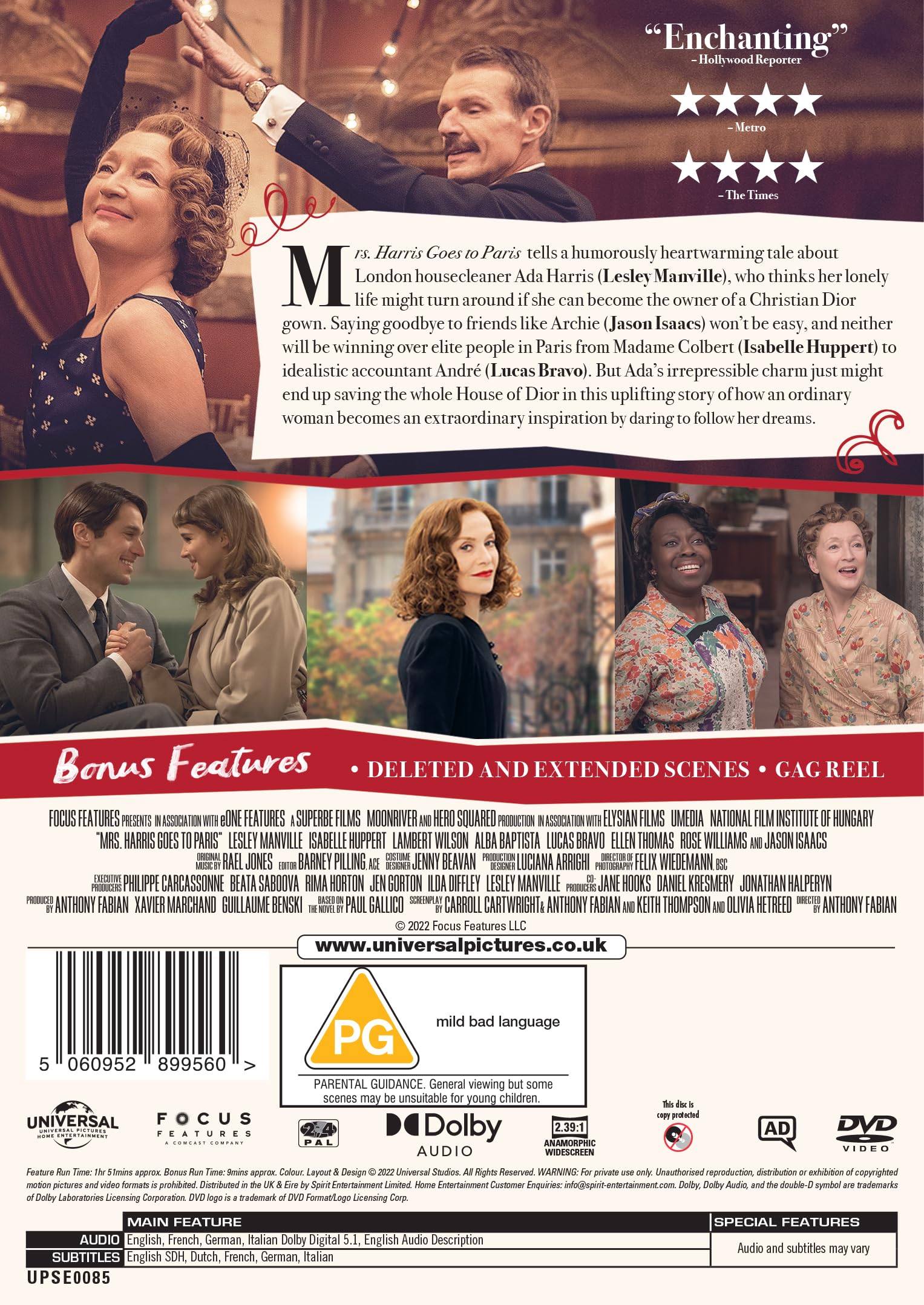 Mrs. Harris Goes to Paris [DVD] 2