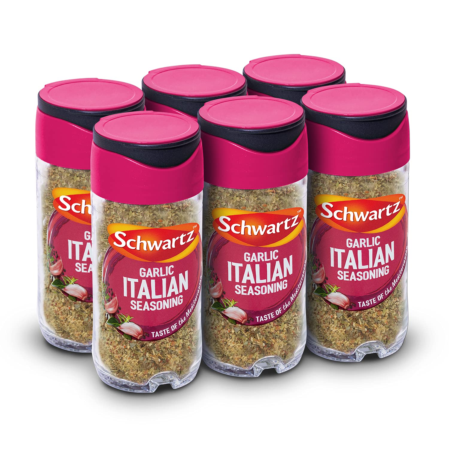 Schwartz Garlic Italian Seasoning Powder - 43g Jar, Pack of 6 | Mediterranean Taste 1