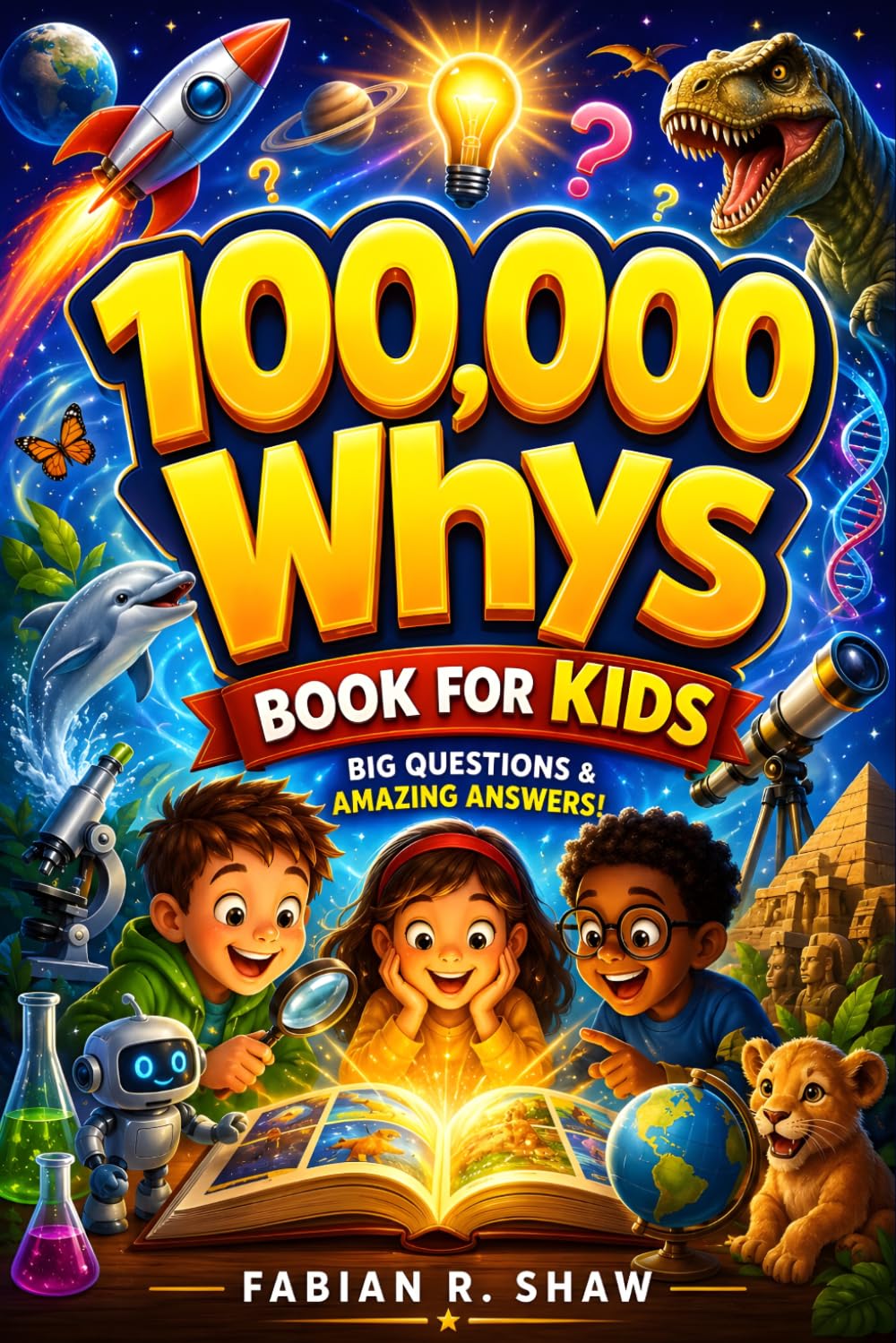 100,000 Whys Book for Kids by Fabian R. Shaw | Paperback How Things Work Encyclopedia