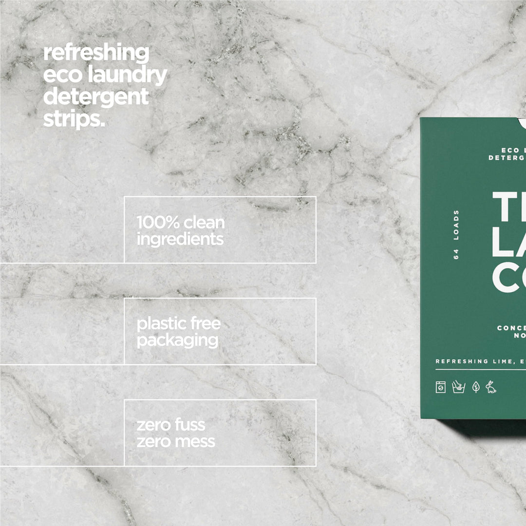 The Lab Co. - Laundry Detergent Strips Sheets (64 Loads, Eco Ultra-Concentrated)