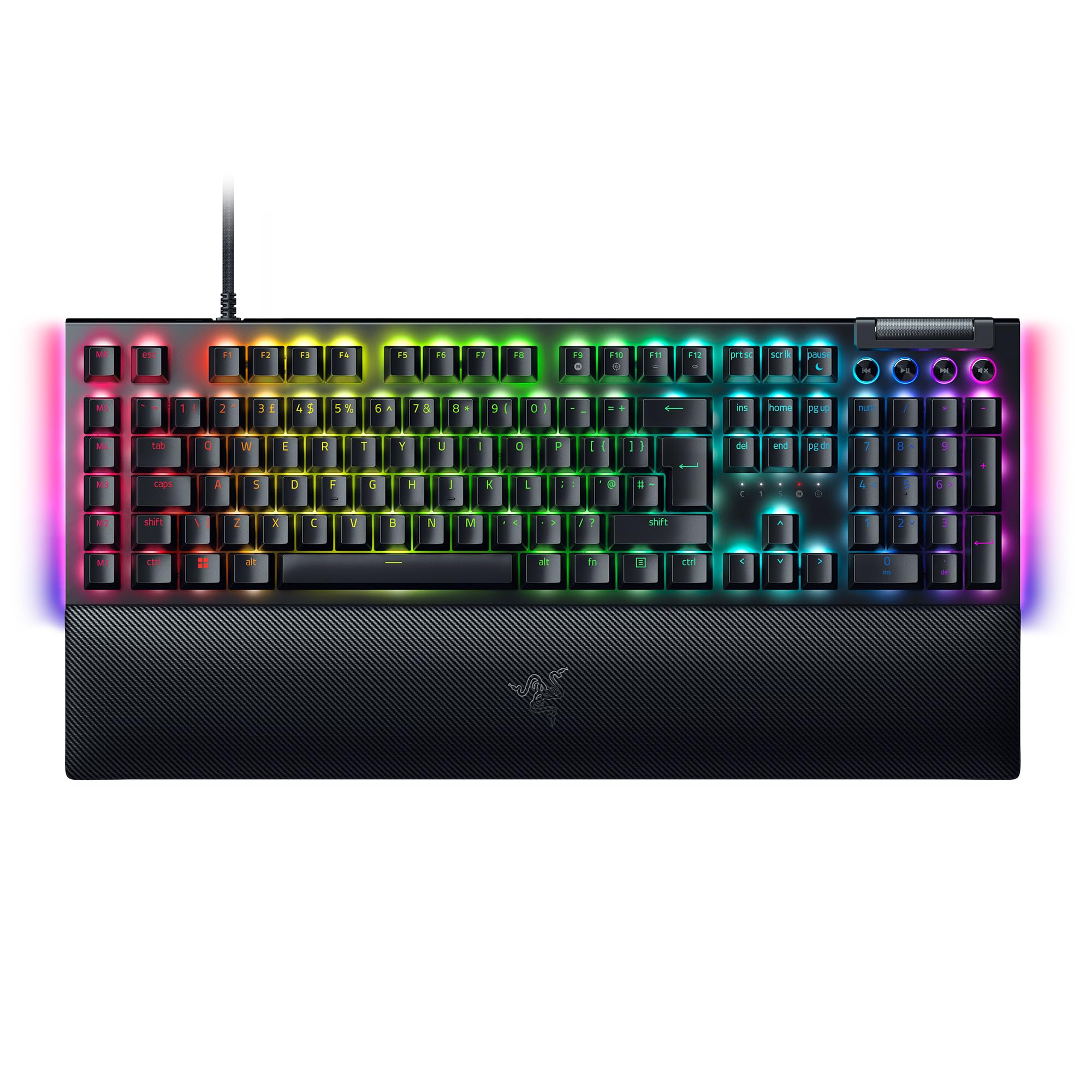 Razer BlackWidow V4 Mechanical Gaming Keyboard - Green Clicky Switch | Chroma RGB | UK Layout 1