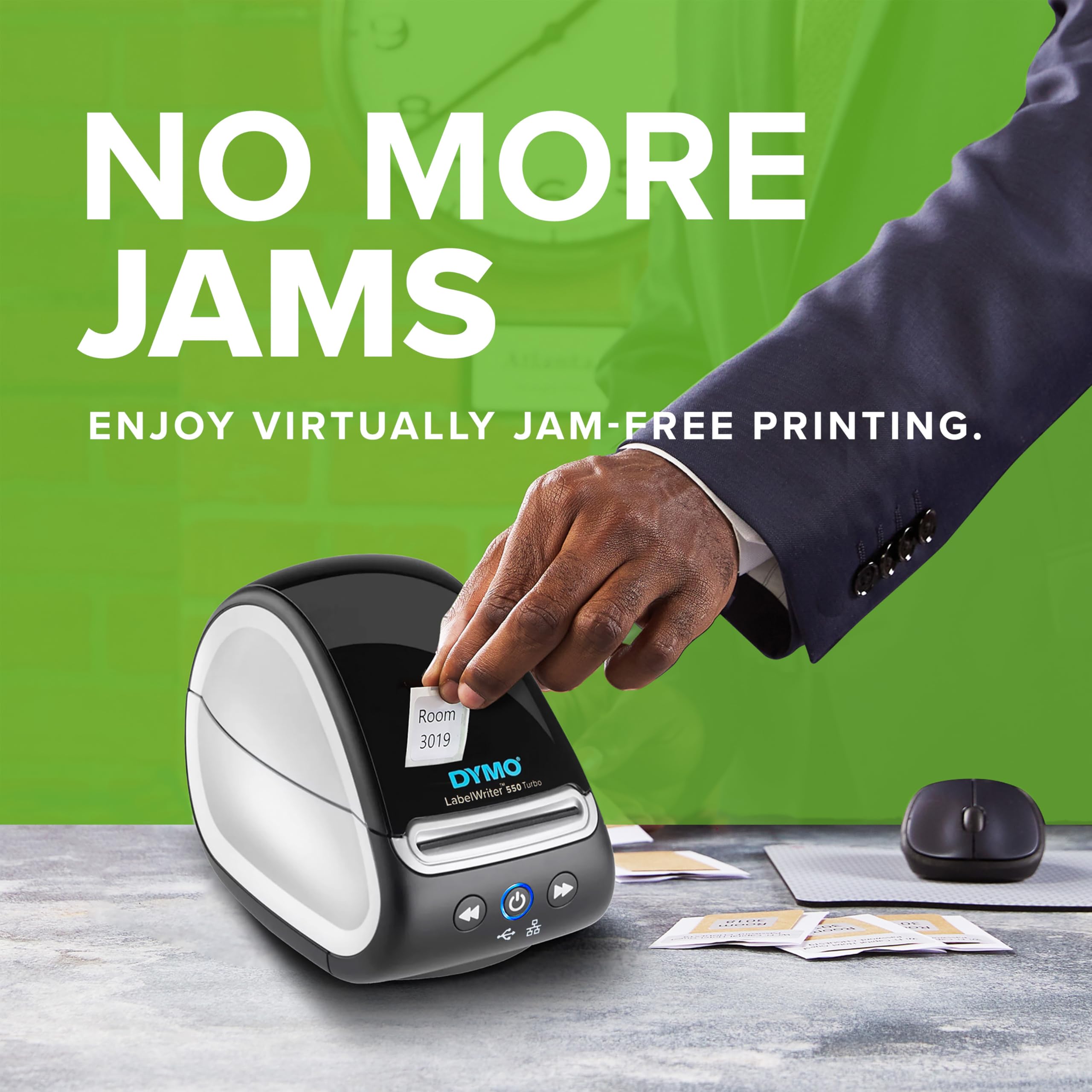 Dymo LabelWriter 550 Turbo Label Printer - High-Speed Printing up to 90 ppm | Monochrome Thermal | Portable 3