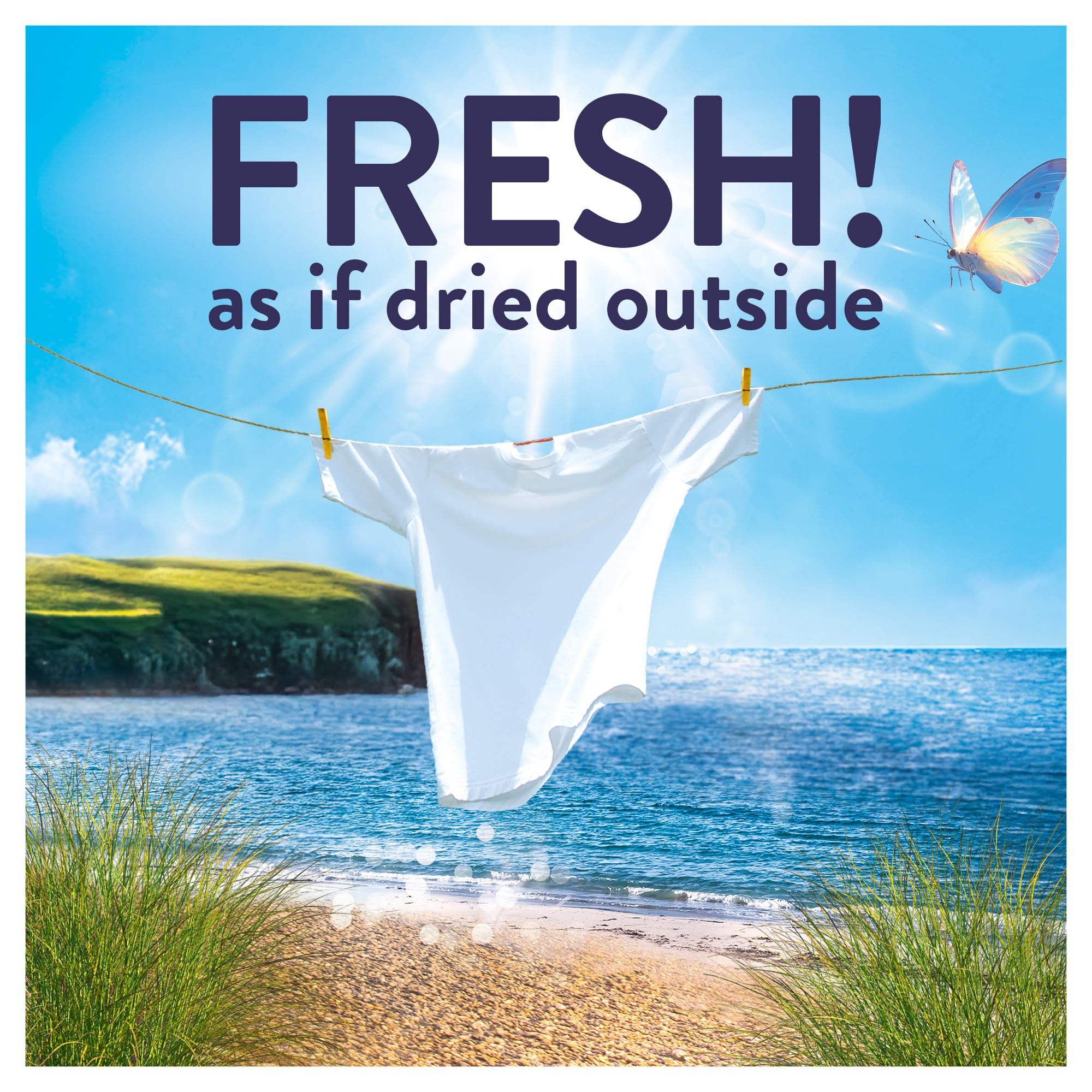 Lenor Outdoorable Liquid Fabric Softener - Seabreeze Stroll Scent | 86 Washes | 1.204L 2