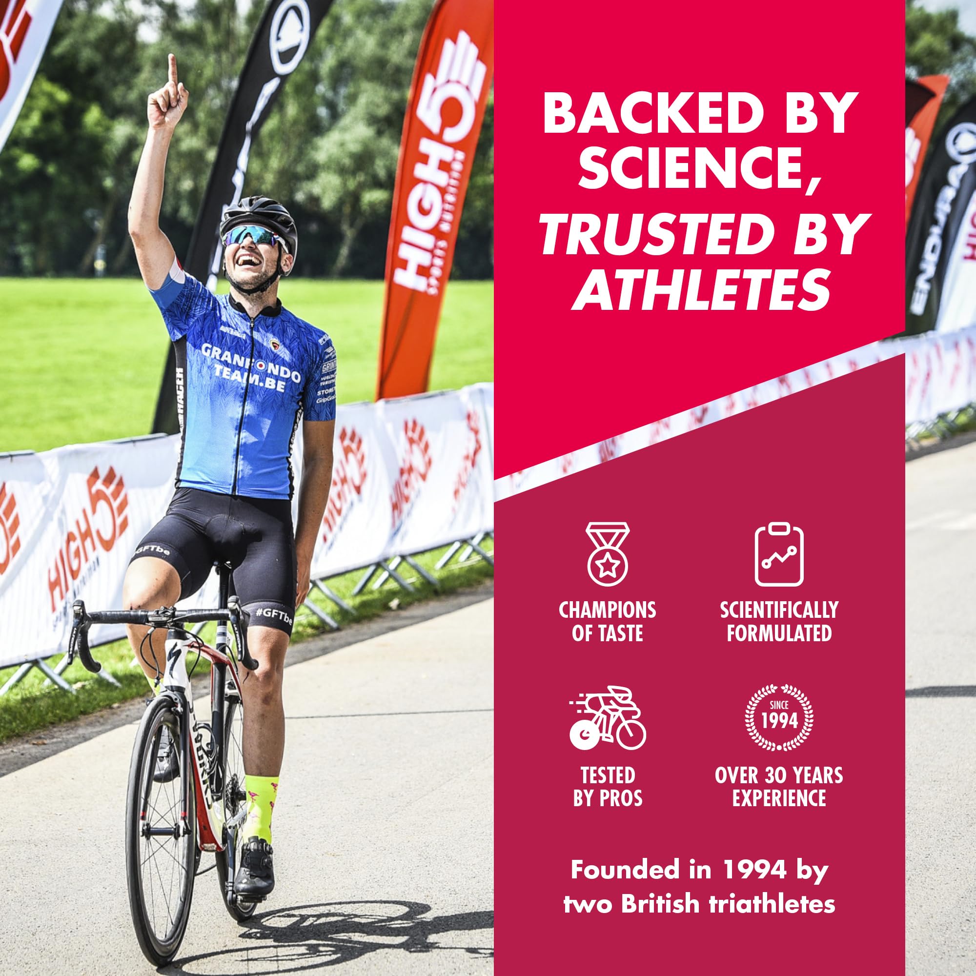 HIGH5 Energy Gel Pouches - 6 x 40g Berry Vegan Fuel for Endurance Sports | Caffeine-Free 4