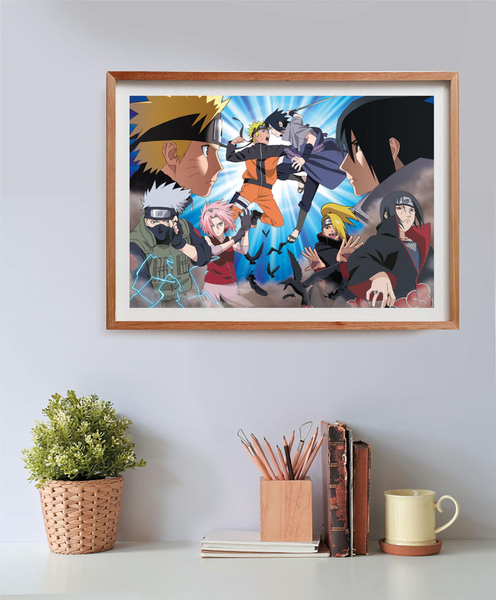 Clementoni Shippuden Shippuden-500, Horizontal, Fun for Adults, Manga, Anime, Made In Italy, Naruto Cube Colour, 500 Pieces, 35517