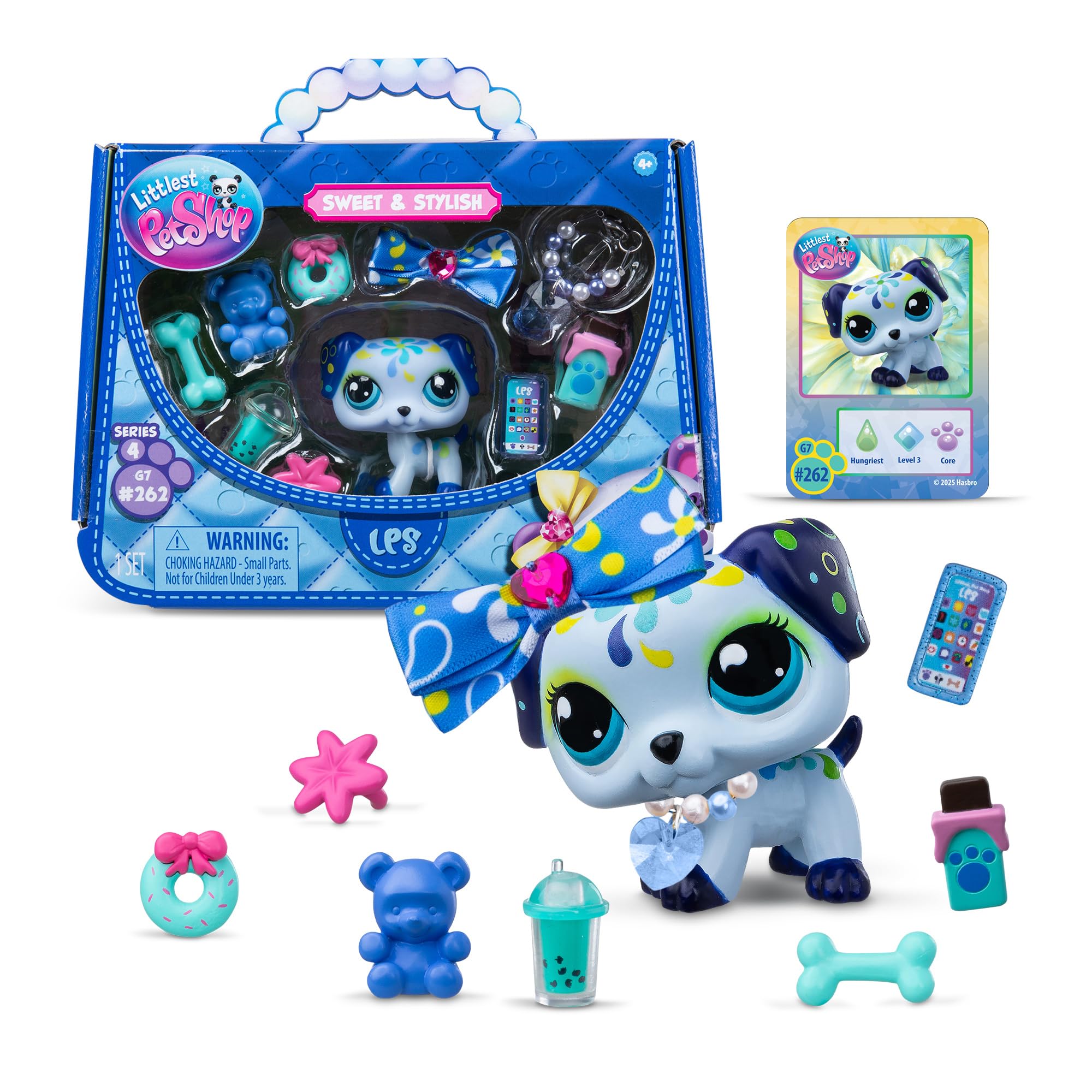 Littlest Pet Shop Sweet and Stylish Deluxe Dalmatian - Bobble Head Pet with 9 Accessories & Virtual Code 1