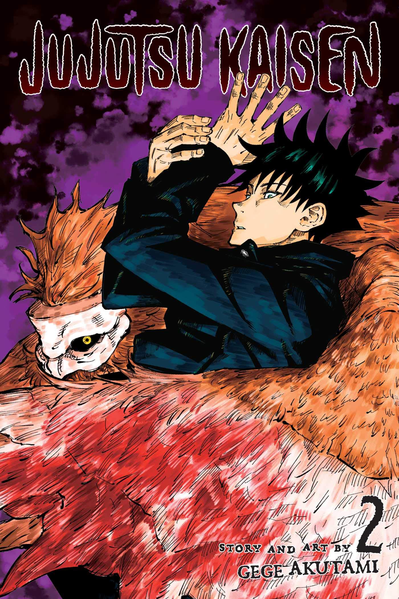 Jujutsu Kaisen Vol 2 by Gege Akutami | Fantasy Graphic Novel Paperback 1